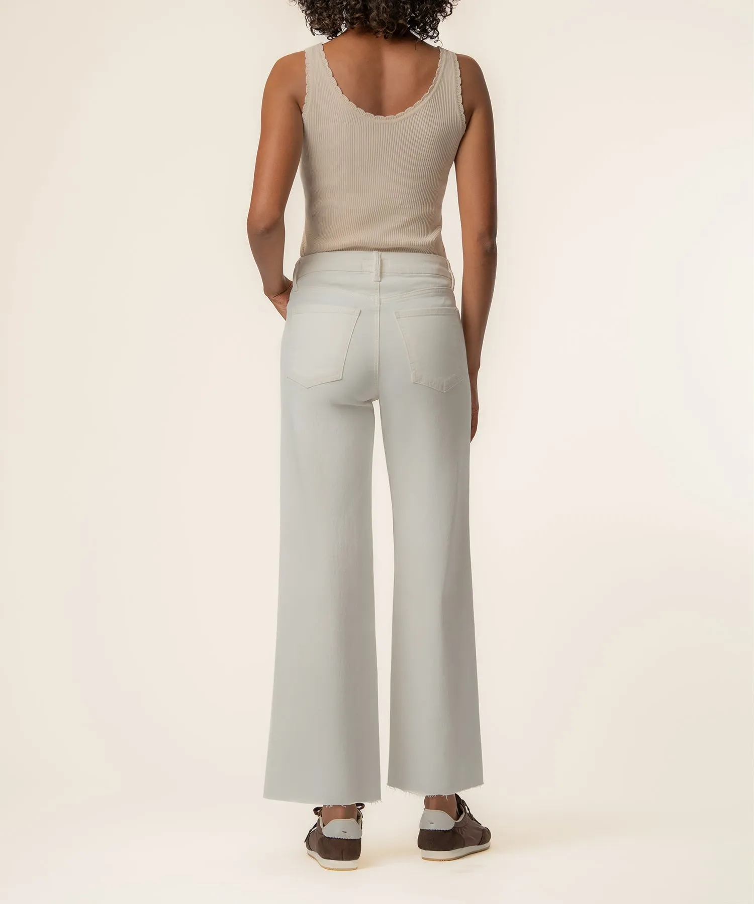 Meg High Rise Wide Leg in Ecru sold by Kut from the Kloth product image thumbnail 3