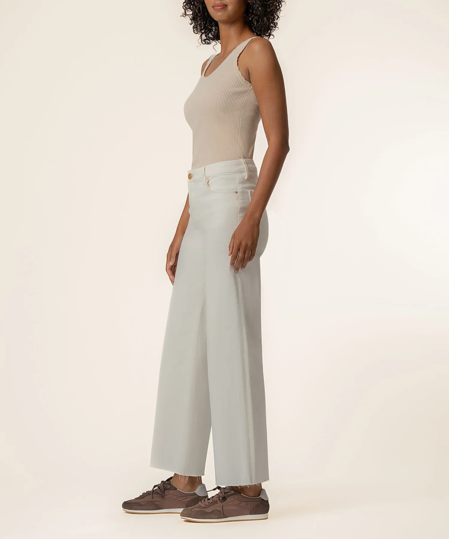 Meg High Rise Wide Leg in Ecru sold by Kut from the Kloth product image thumbnail 2