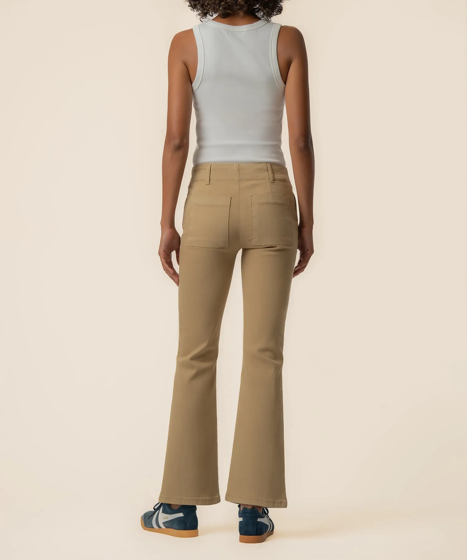 Kelsey High Rise Flare Trouser Exclusive in Camel sold by Kut from the Kloth product image thumbnail 3