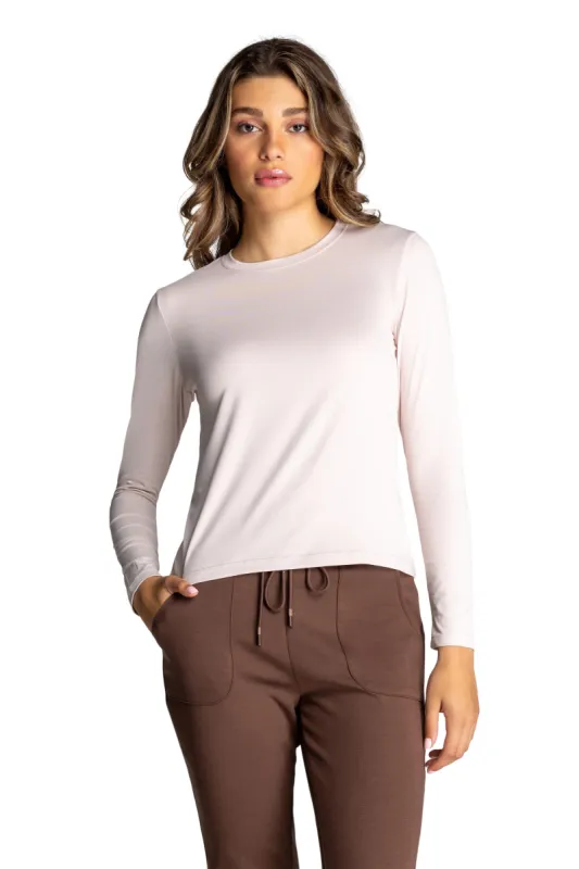 Willow Long-Sleeve Crewneck Top sold by Kyodan