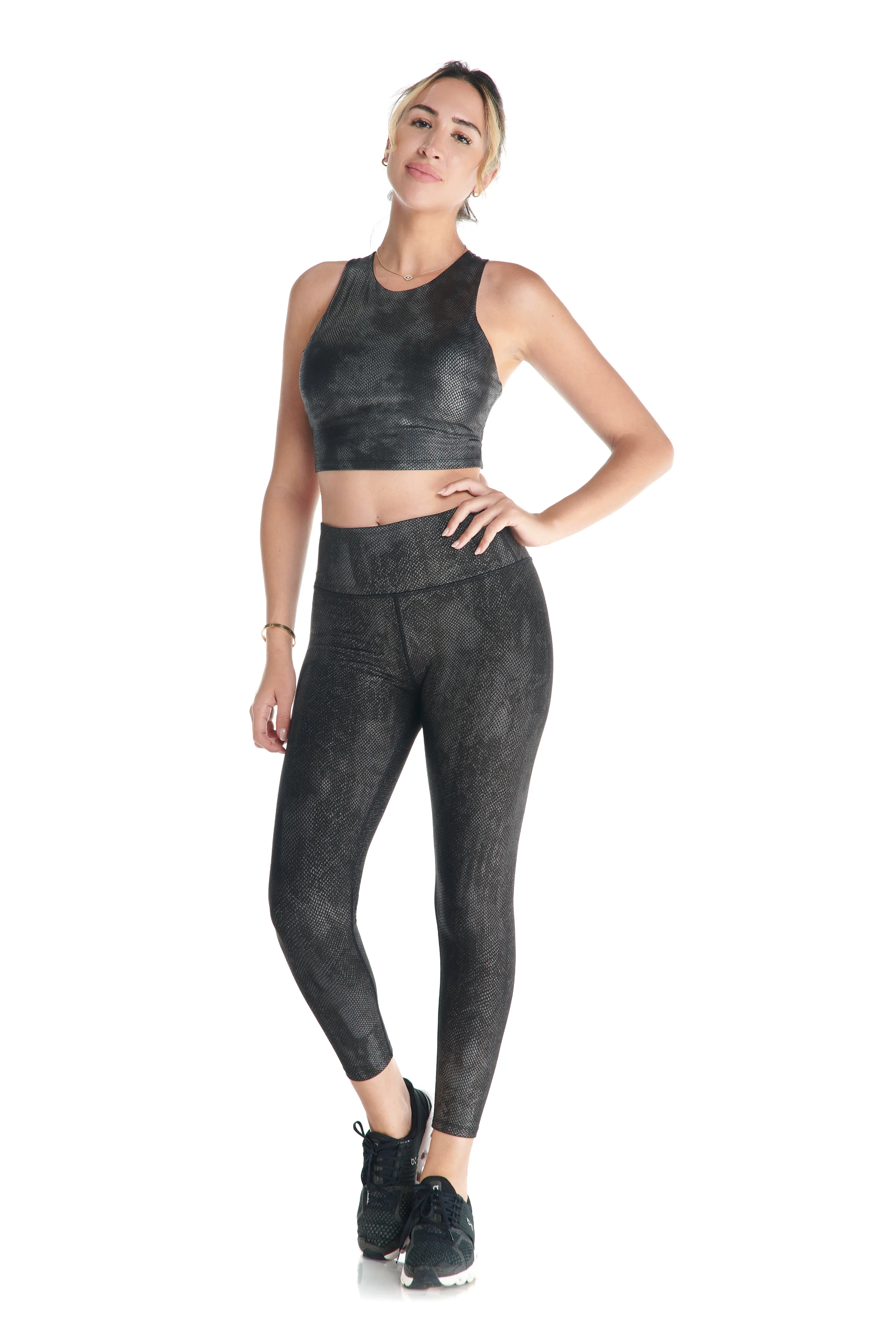 2-Tone Serpent High-Waist Leggings sold by Kyodan product image thumbnail 2