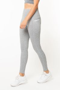 High-Waist Warmhand Stripe Leggings, 28" Inseam sold by Kyodan