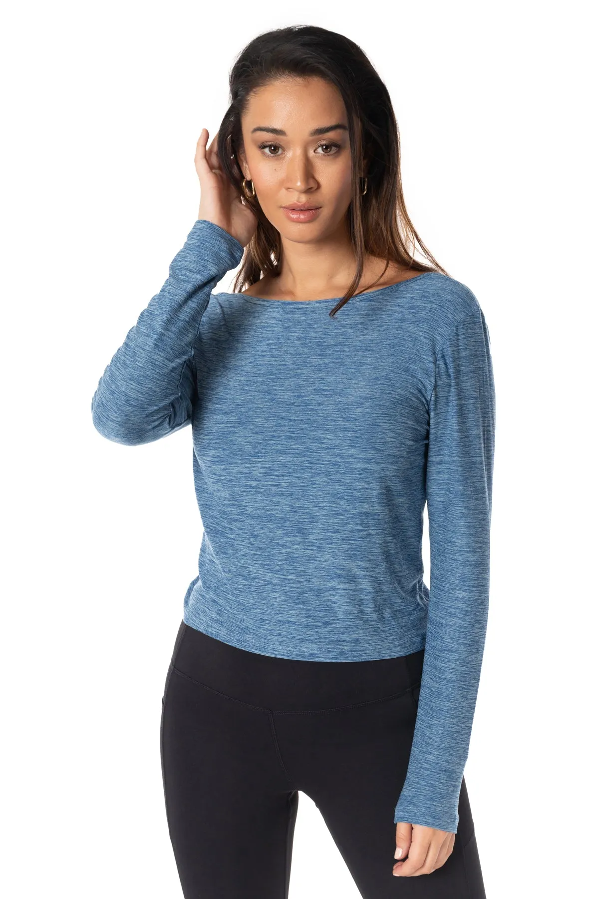 Day-To-Day Agency Crisscross Back Long Sleeve Top sold by Kyodan product image thumbnail 2
