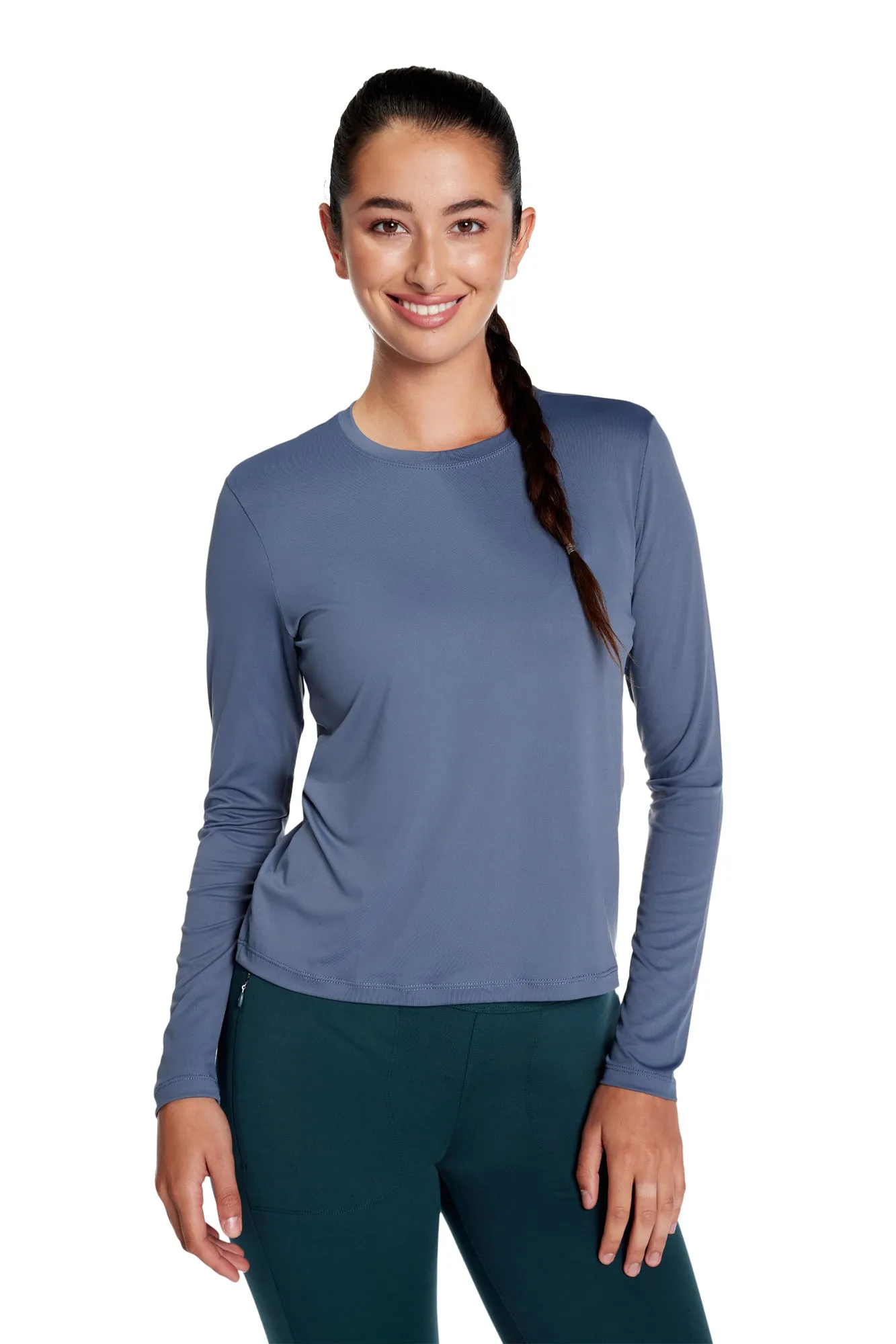 Willow Long-Sleeve Crewneck Top sold by Kyodan