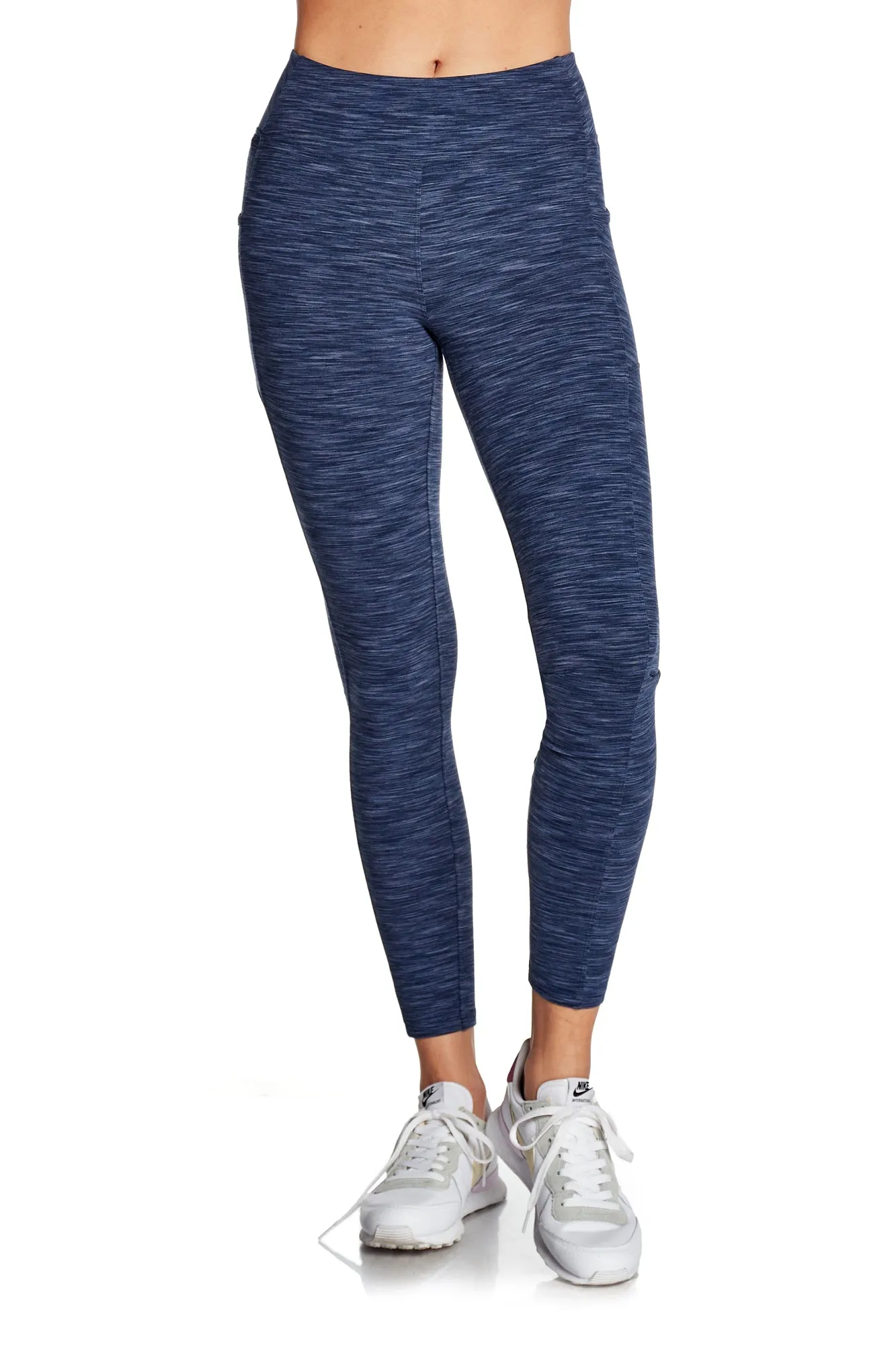 Space Dye High-Waist Double Brushed Leggings sold by Kyodan product image thumbnail 2