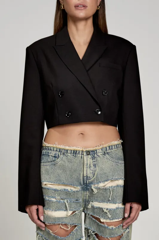 Simply Cropped Blazer sold by Kyodan
