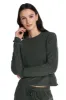 Velour Ribbed Lounge Longsleeve Top sold by Kyodan