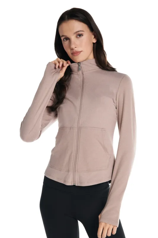 Aspen Lightweight Zip Up Long-Sleeve Sweater sold by Kyodan