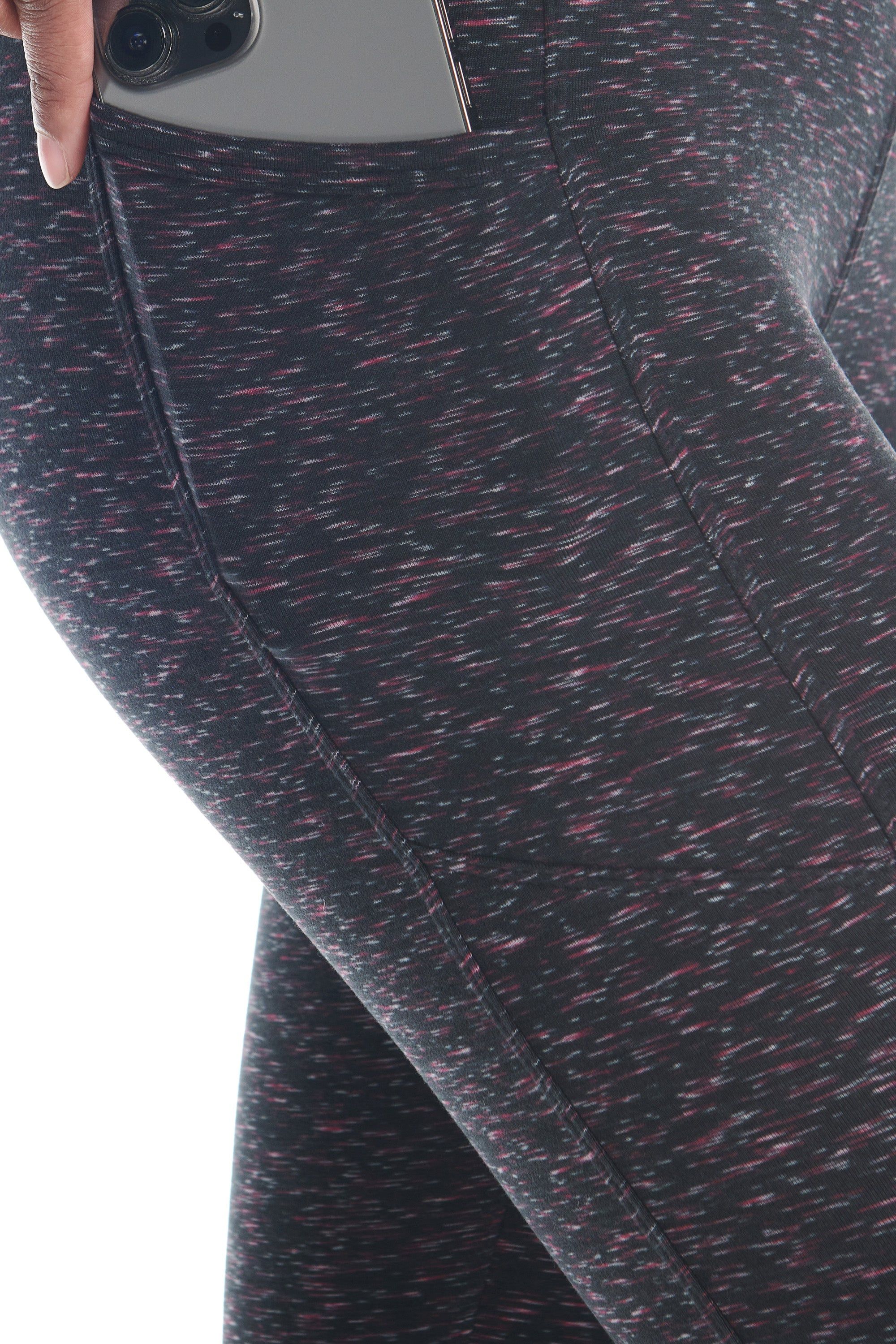 Space Dye High-waist Double Brushed Leggings sold by Kyodan product image thumbnail 4