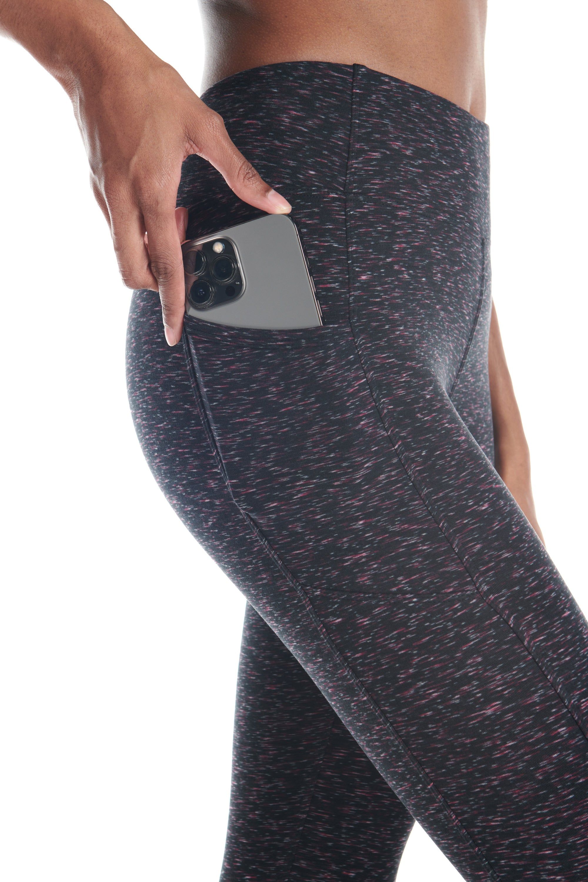 Space Dye High-waist Double Brushed Leggings sold by Kyodan product image thumbnail 2