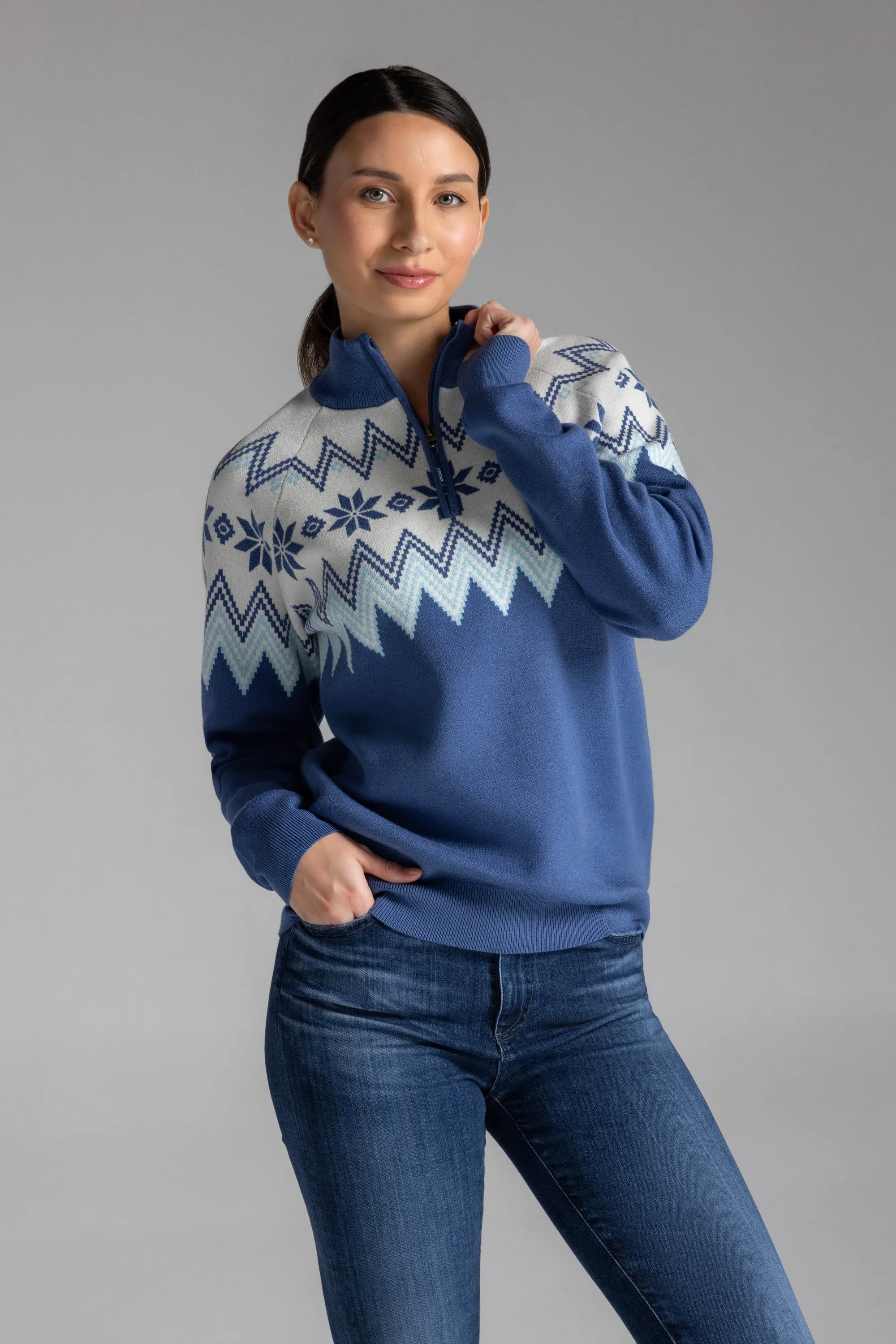 SnowCuddle Apres-Ski Mock Sweater sold by Kyodan product image thumbnail 3