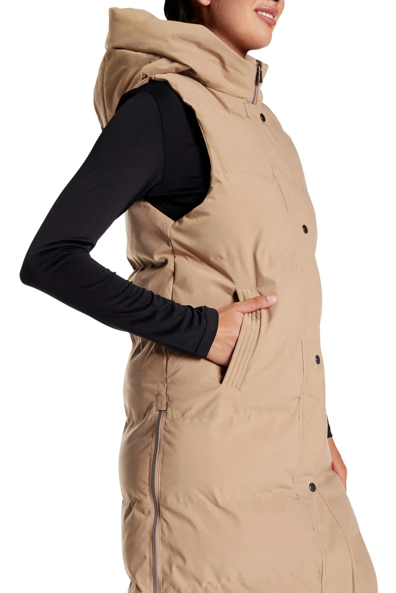 Glacier Long Puffer Vest sold by Kyodan product image thumbnail 3