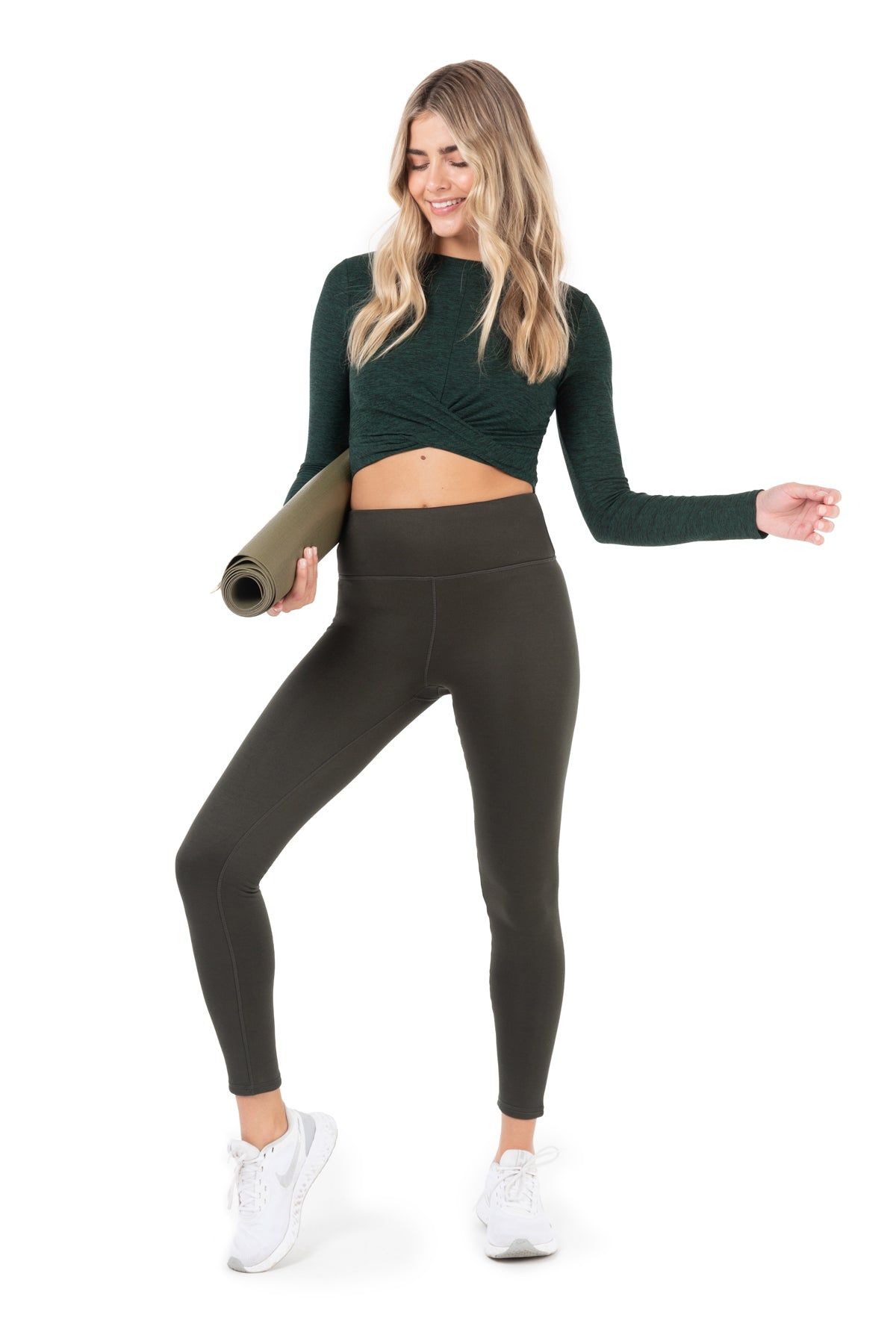 Stretch Fleece-Lined High Waist Leggings sold by Kyodan product image thumbnail 7