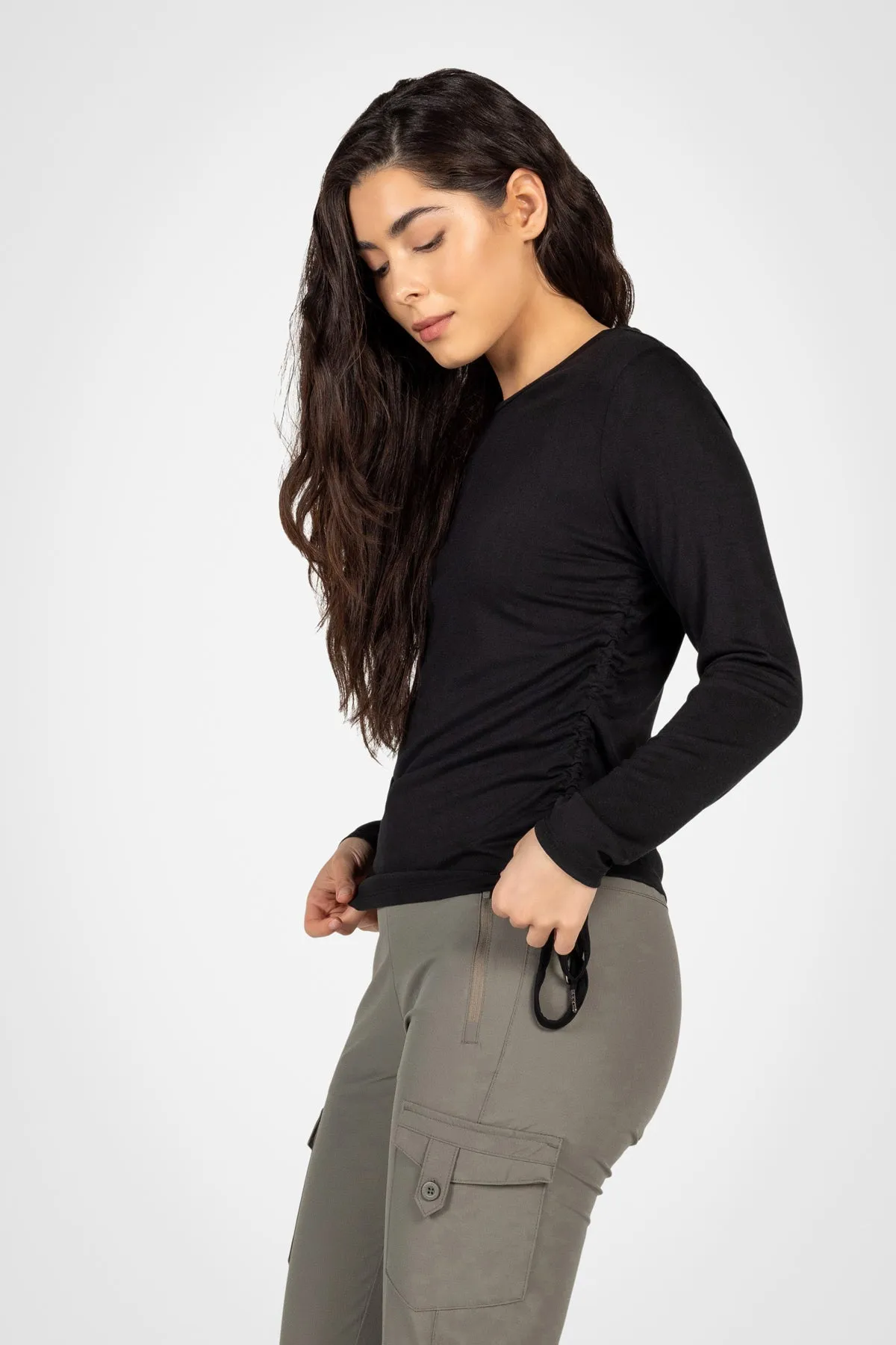 Active Ruched Long Sleeve Top sold by Kyodan product image thumbnail 4