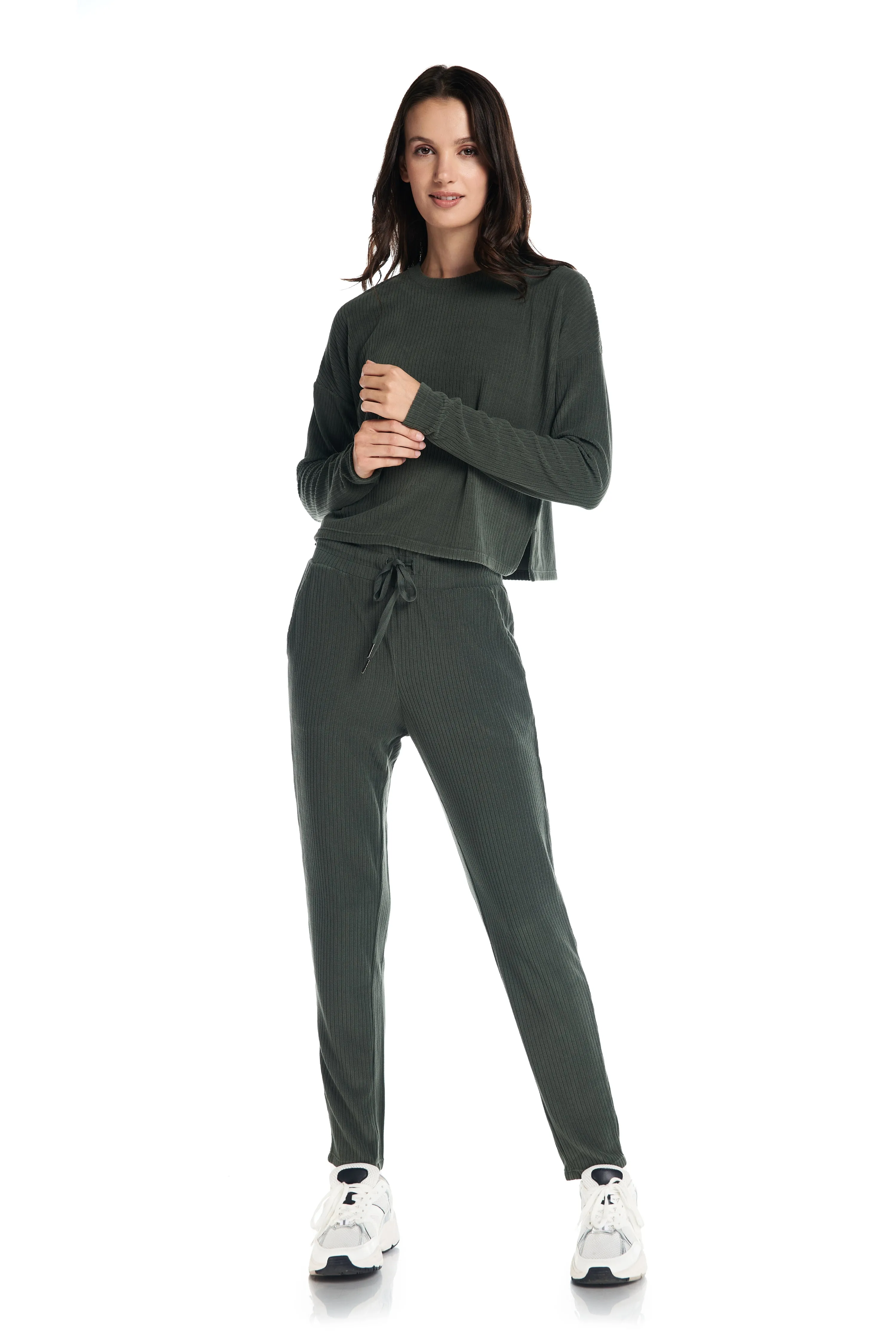 Velour Ribbed Lounge Trouser Jogger sold by Kyodan product image thumbnail 2
