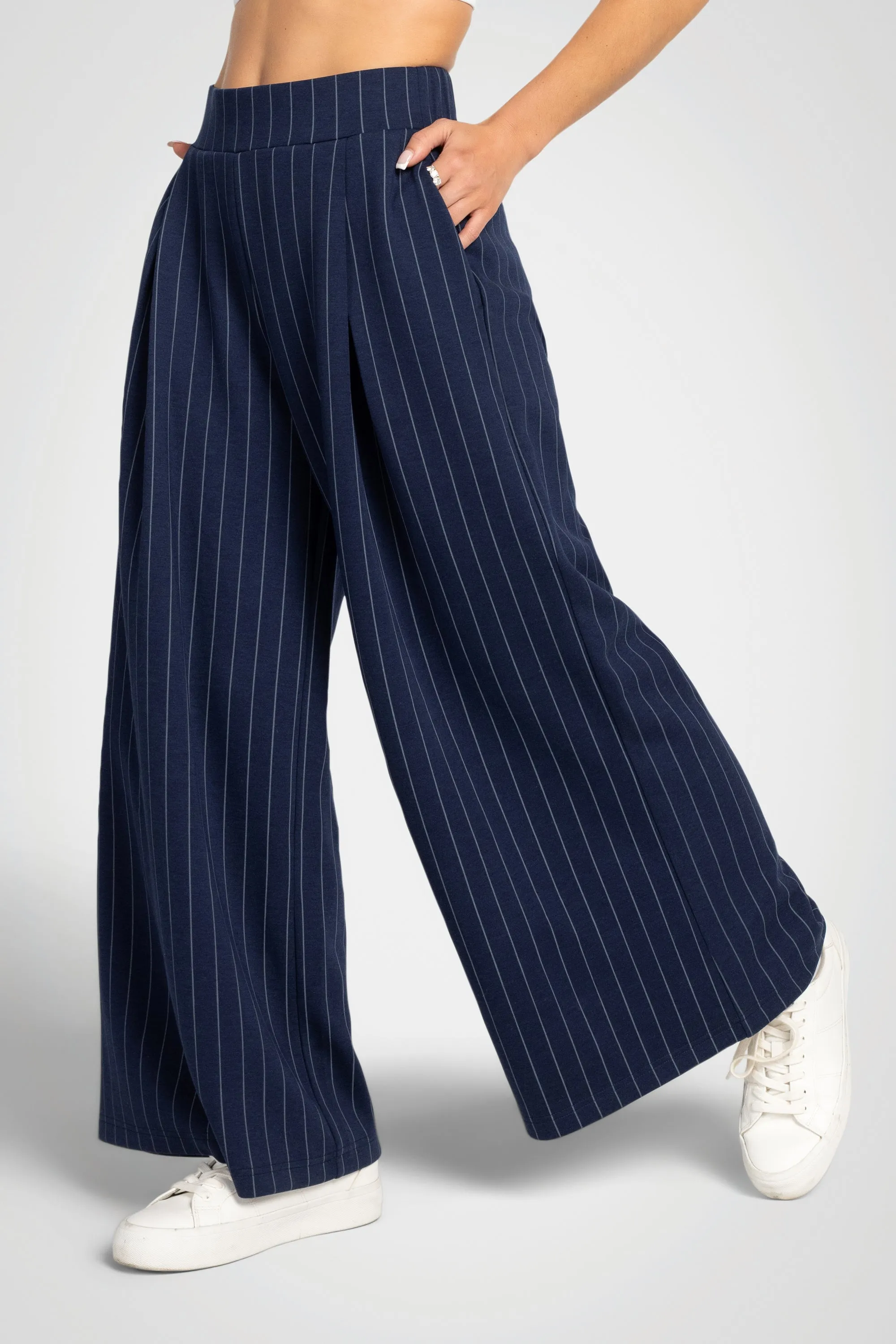 Pinstripe Deluxe Ultra Wide Leg Pant – 30” sold by Kyodan product image thumbnail 3