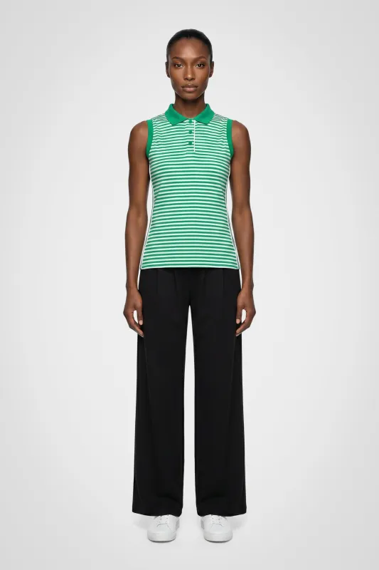 Trailhead Stripe Sleeveless Polo made by Kyodan