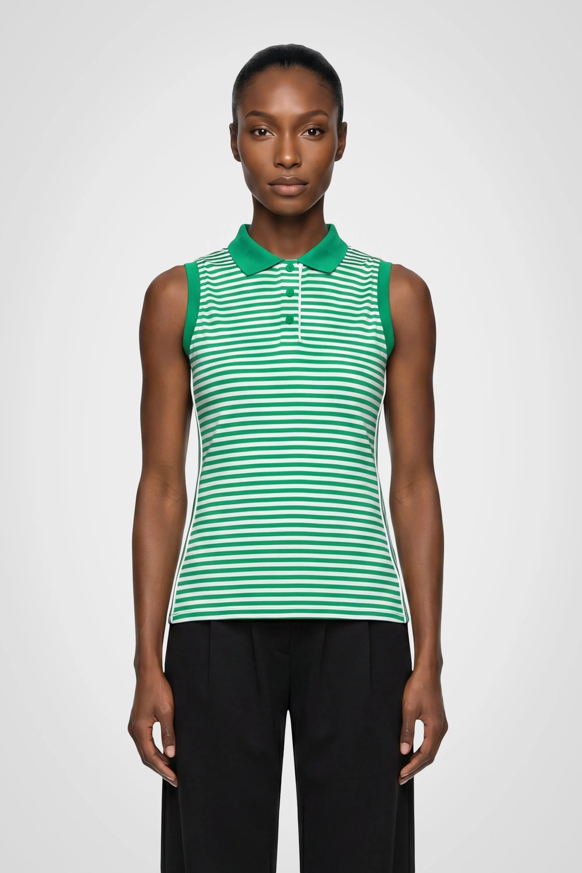 Trailhead Stripe Sleeveless Polo sold by Kyodan product image thumbnail 2