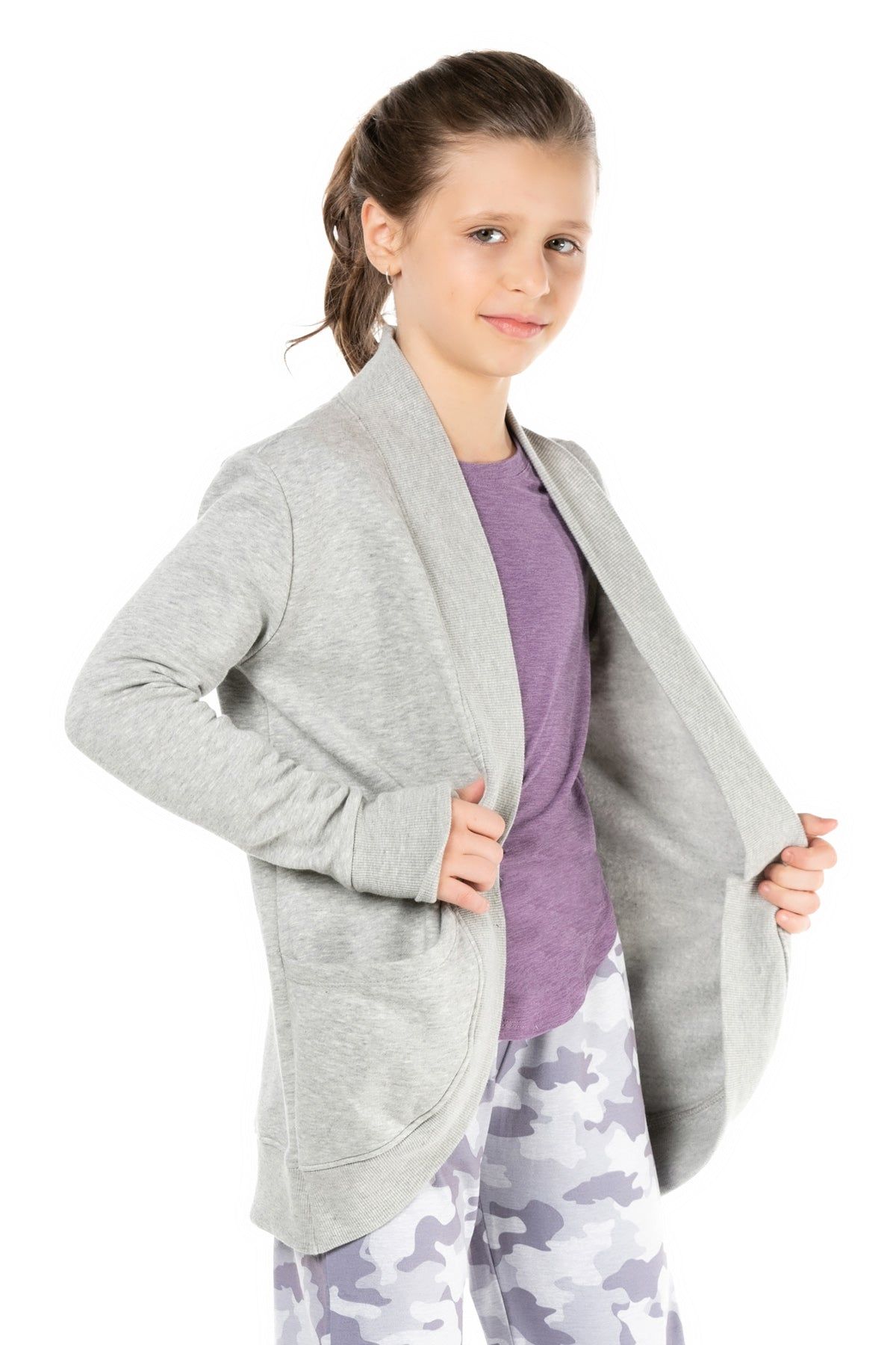 Girls Fleece Cardigan sold by Kyodan product image thumbnail 4