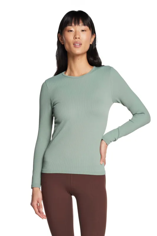 Luxe Ribbed Long Sleeve Top sold by Kyodan