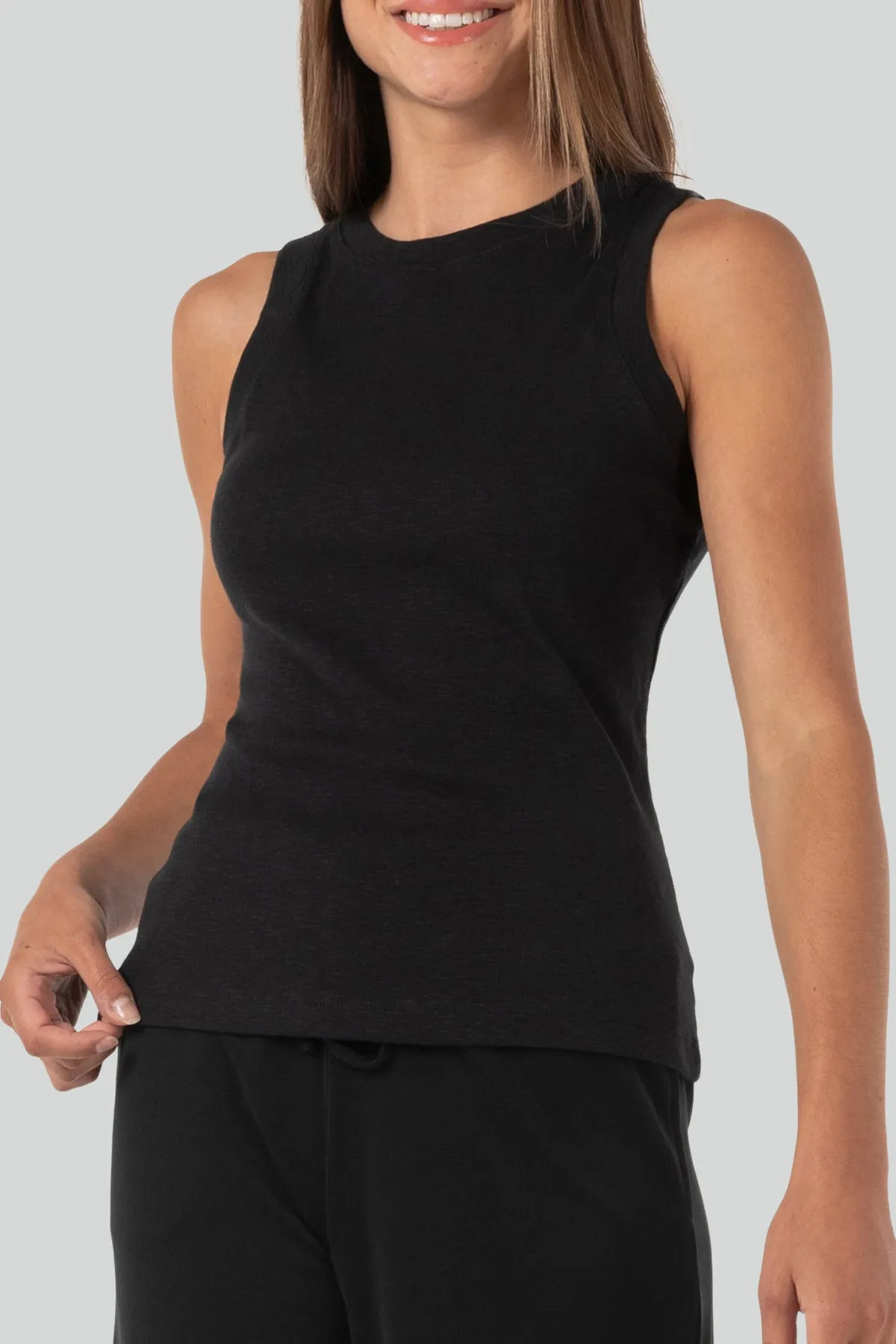Kate Ribbed Sleeveless Tank sold by Kyodan