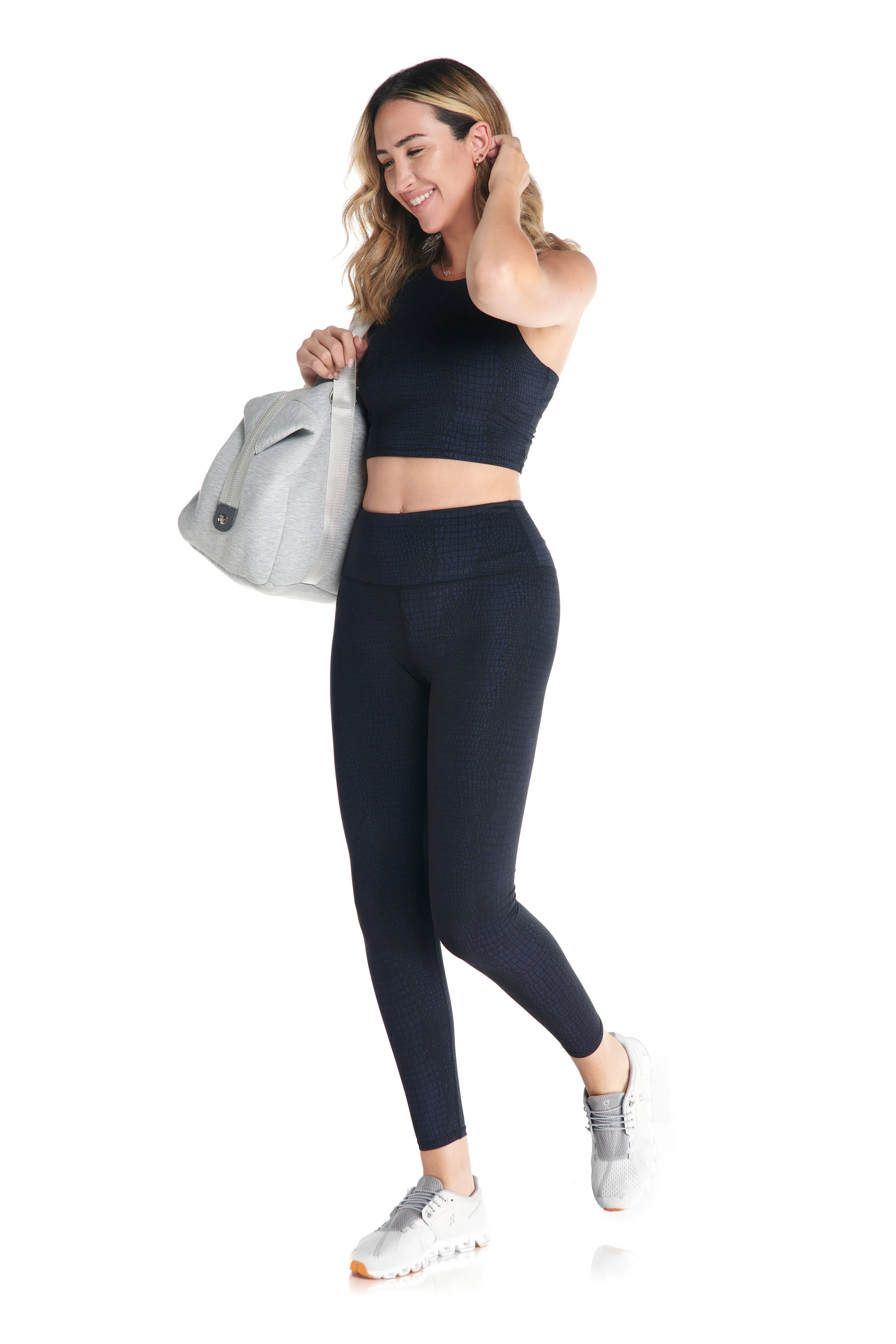 Viper Snakeskin High-Waist Leggings sold by Kyodan product image thumbnail 3