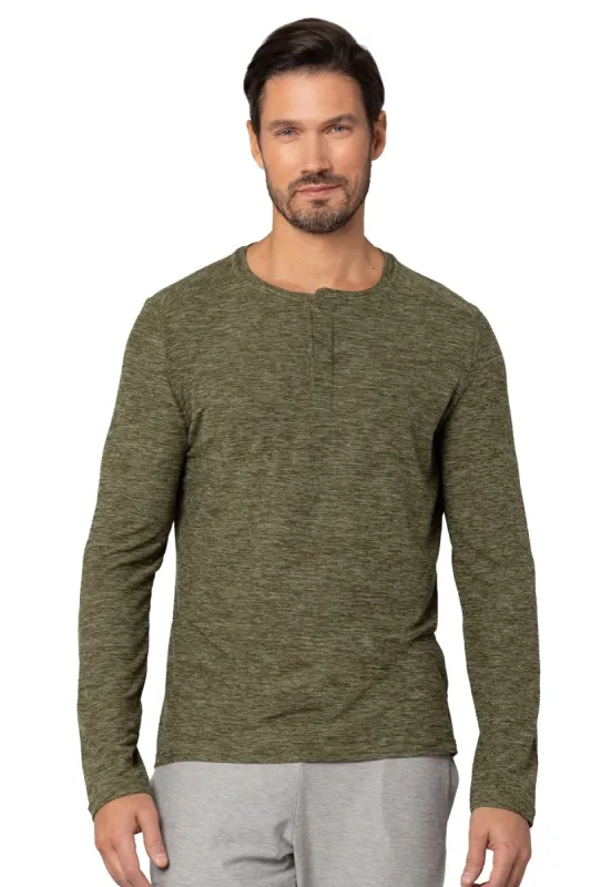 Day-To-Day Long Sleeve Henley sold by Kyodan