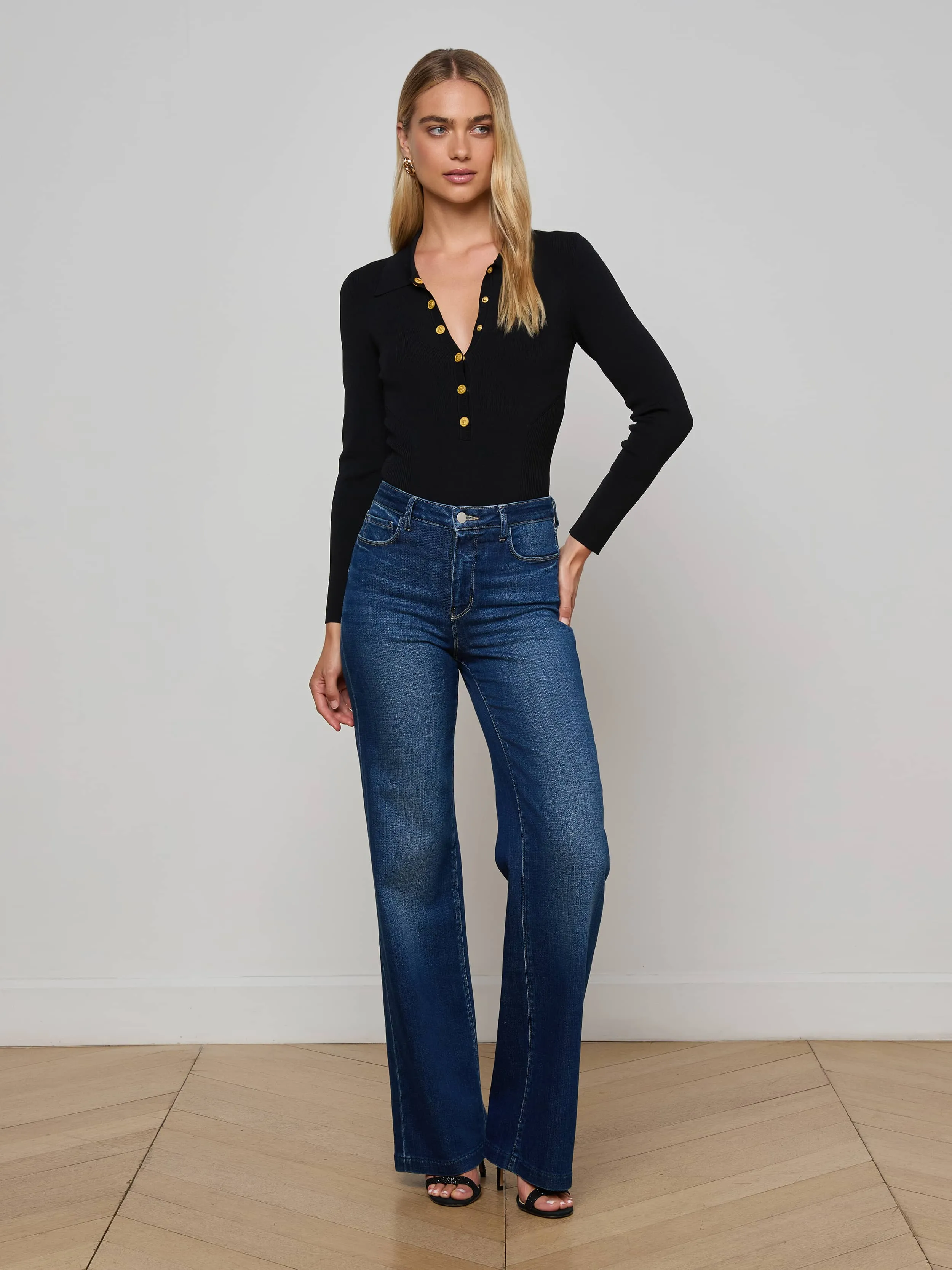 Elisabetta Knit Bodysuit sold by L'AGENCE product image thumbnail 3