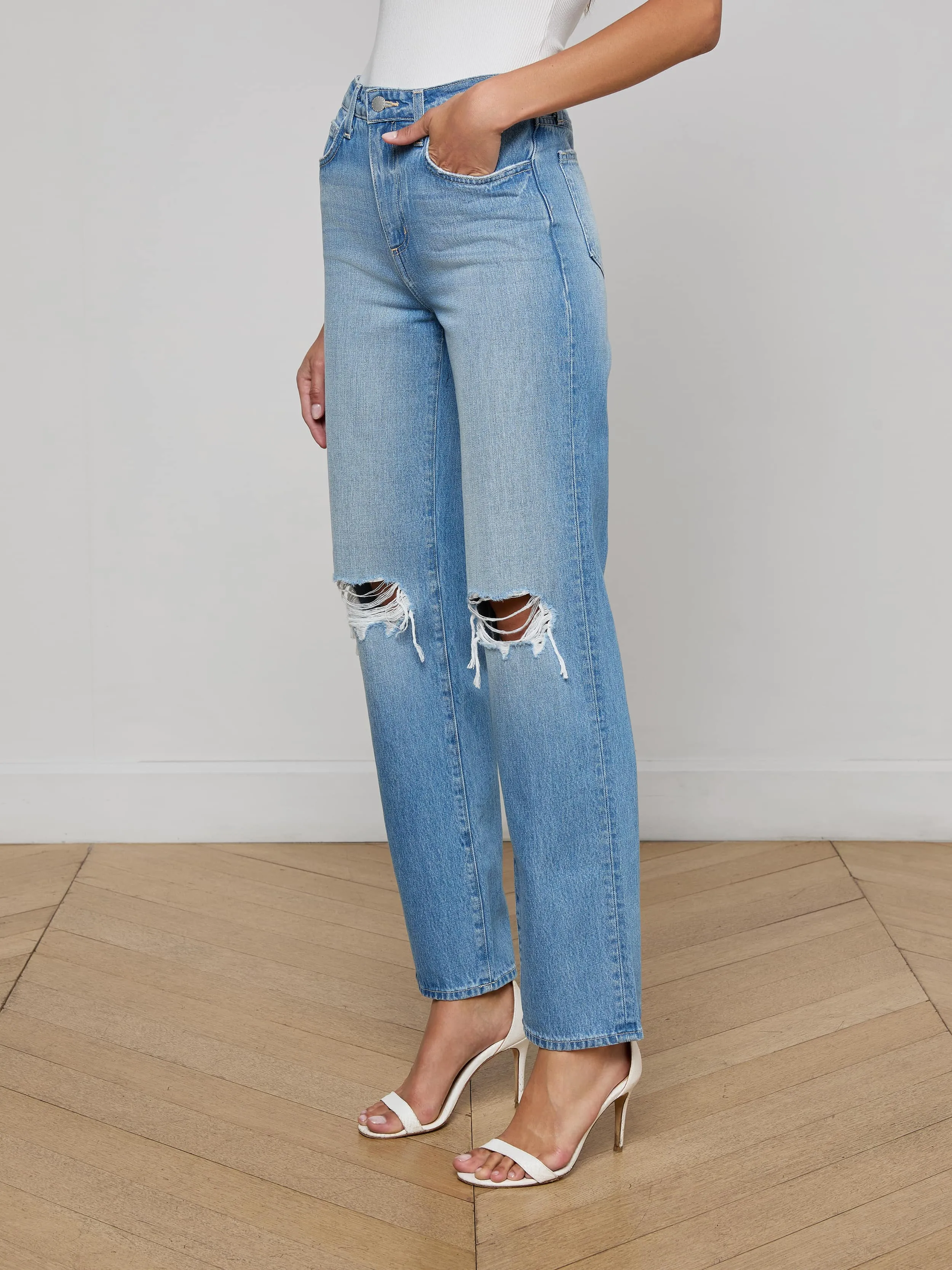 Jones Stovepipe Jean sold by L'AGENCE product image thumbnail 3