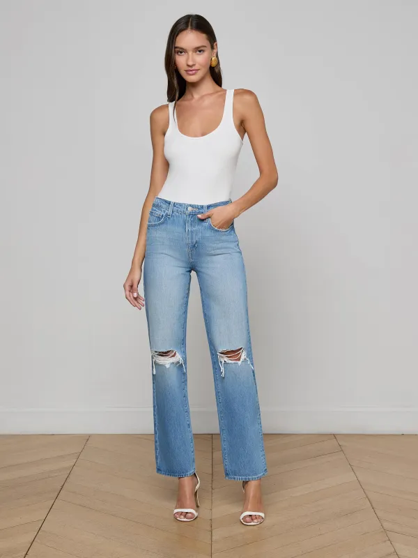 Jones Stovepipe Jean sold by L'AGENCE