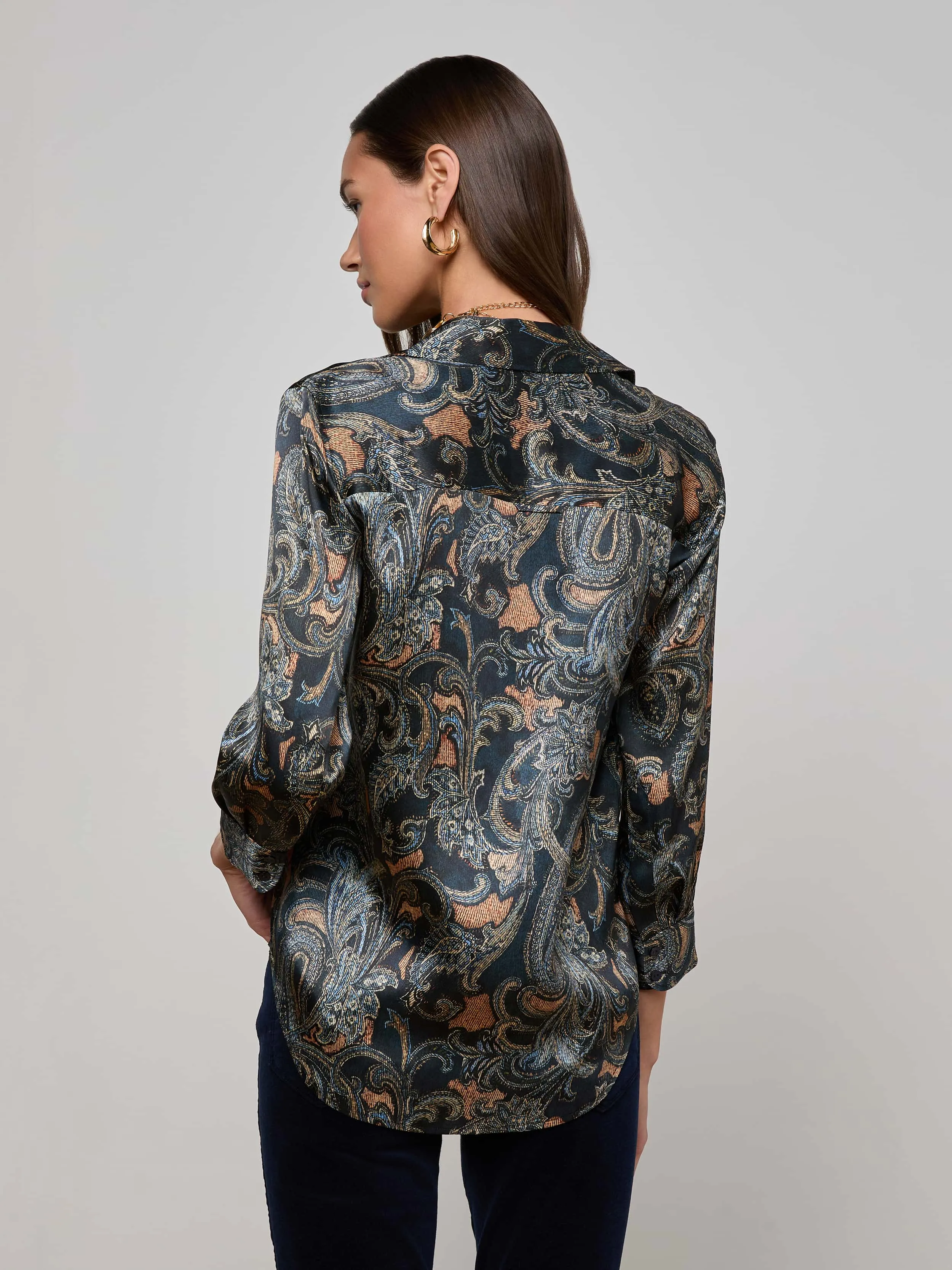 Dani Silk Blouse sold by L'AGENCE product image thumbnail 4