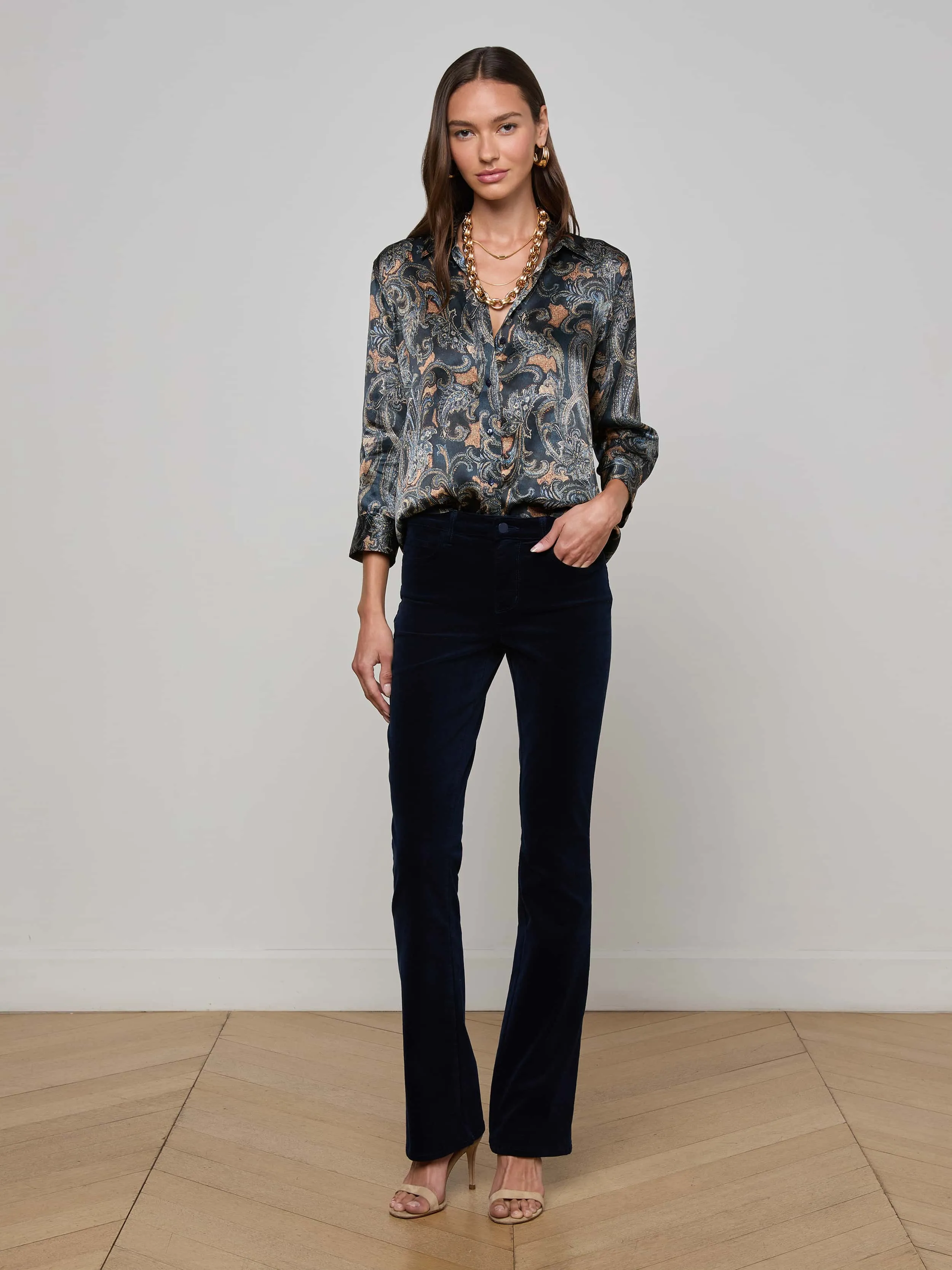 Dani Silk Blouse sold by L'AGENCE product image thumbnail 3
