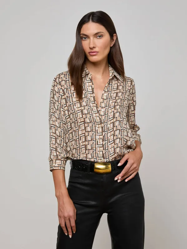 Nina Silk Blouse sold by L'AGENCE