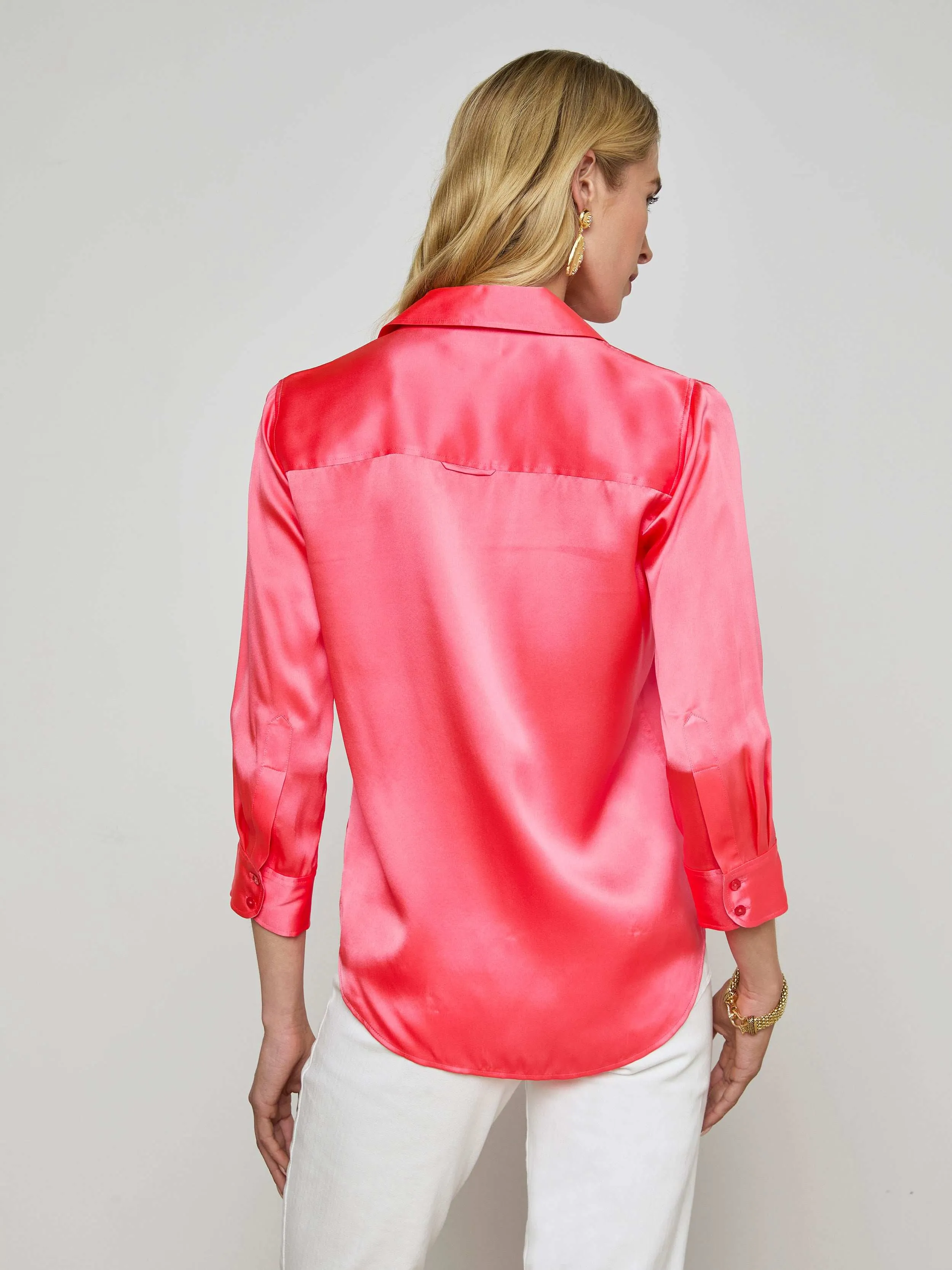 Dani Silk Blouse sold by L'AGENCE product image thumbnail 4