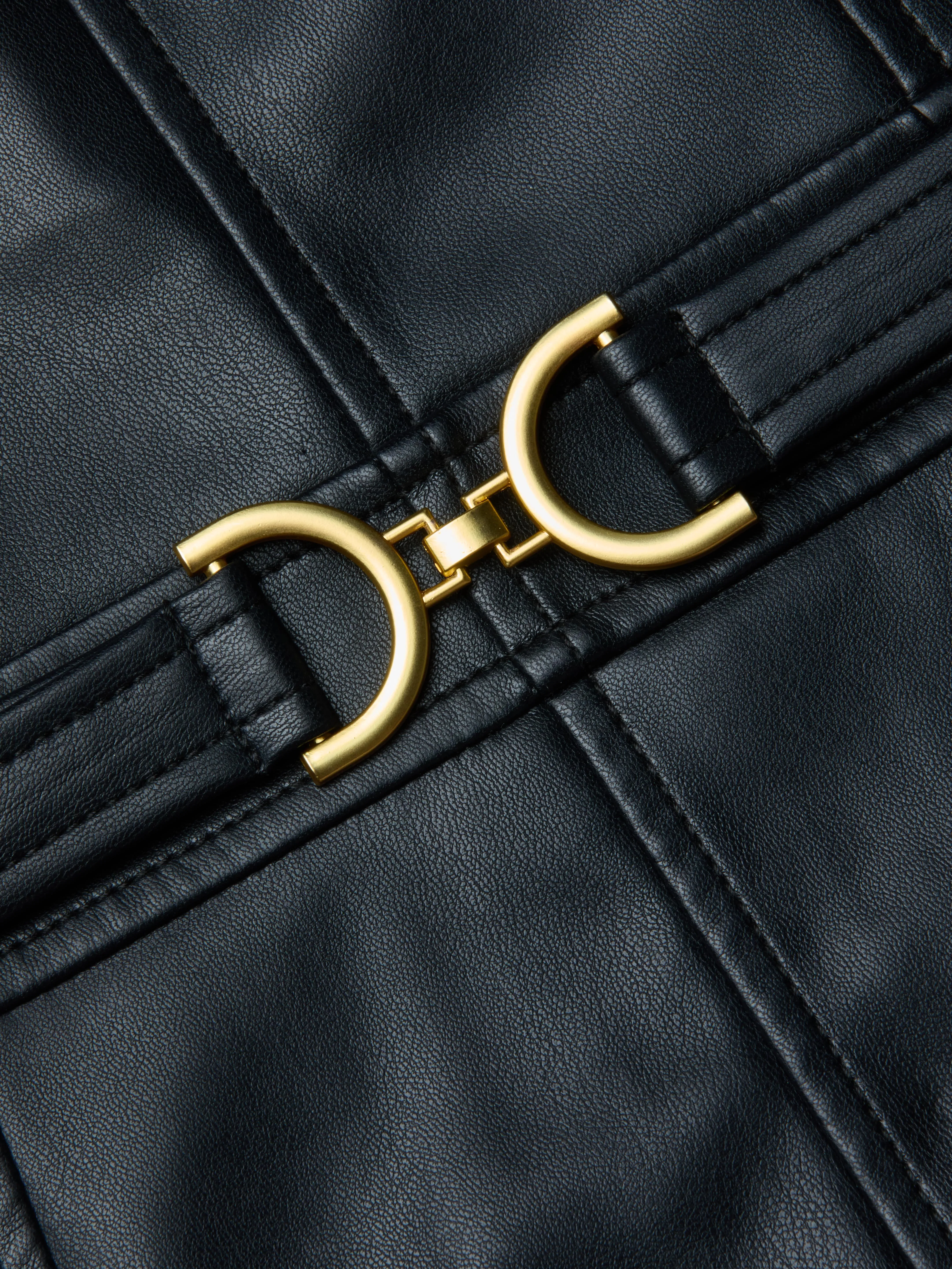 Halia Vegan Leather Dress sold by L'AGENCE product image thumbnail 4