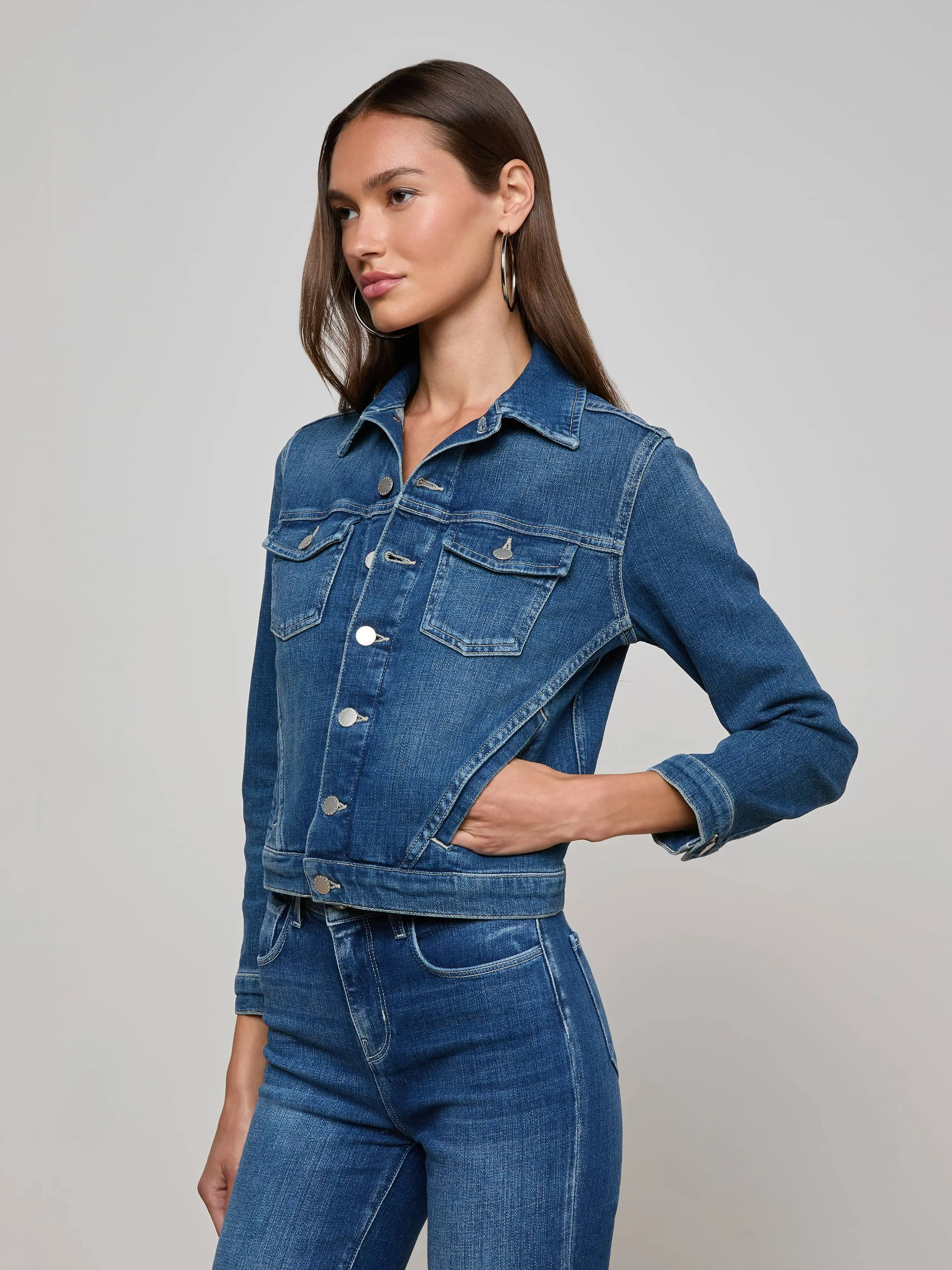 Maven Jean Jacket sold by L'AGENCE product image thumbnail 2