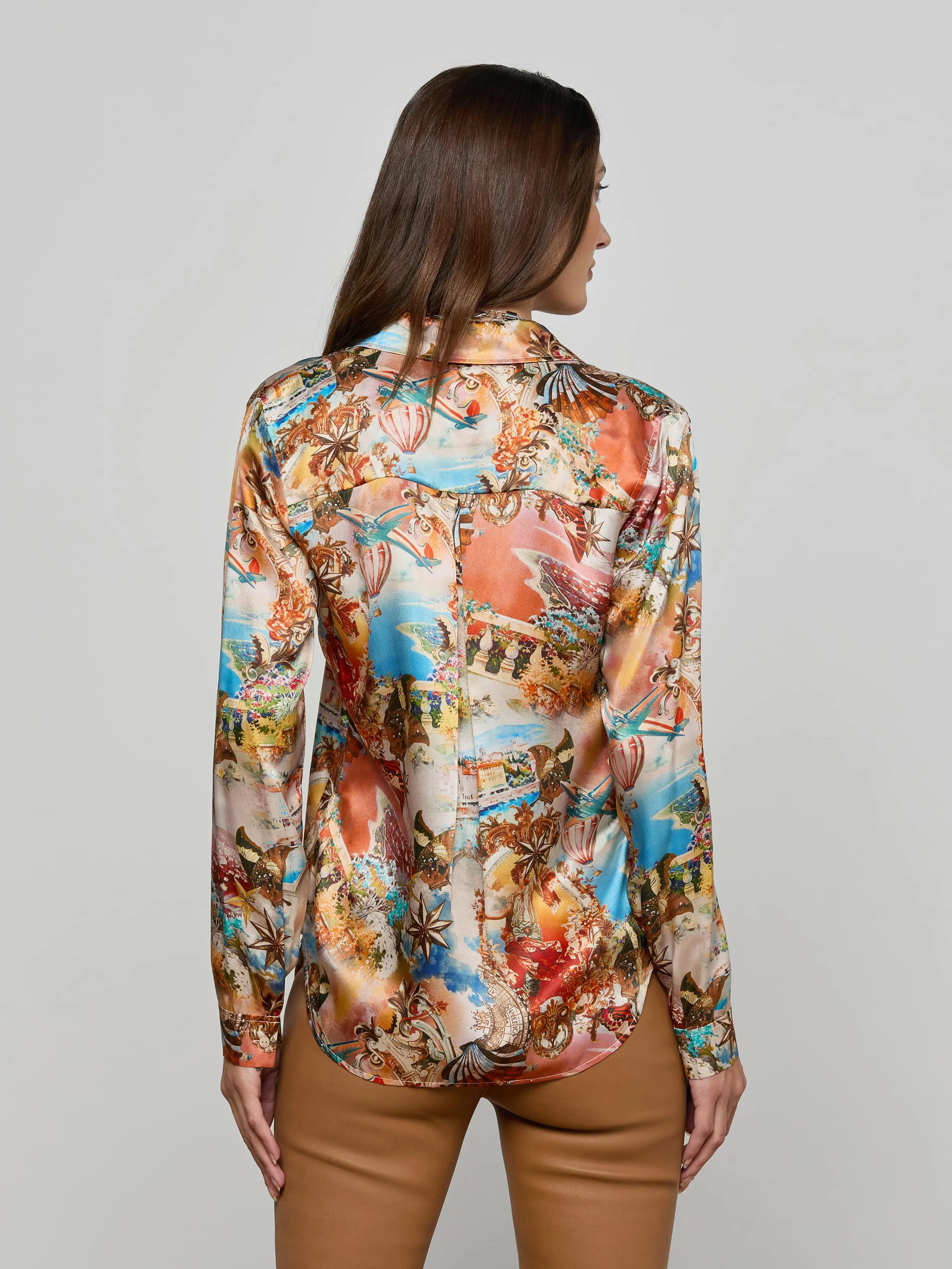Tyler Silk Blouse sold by L'AGENCE product image thumbnail 5