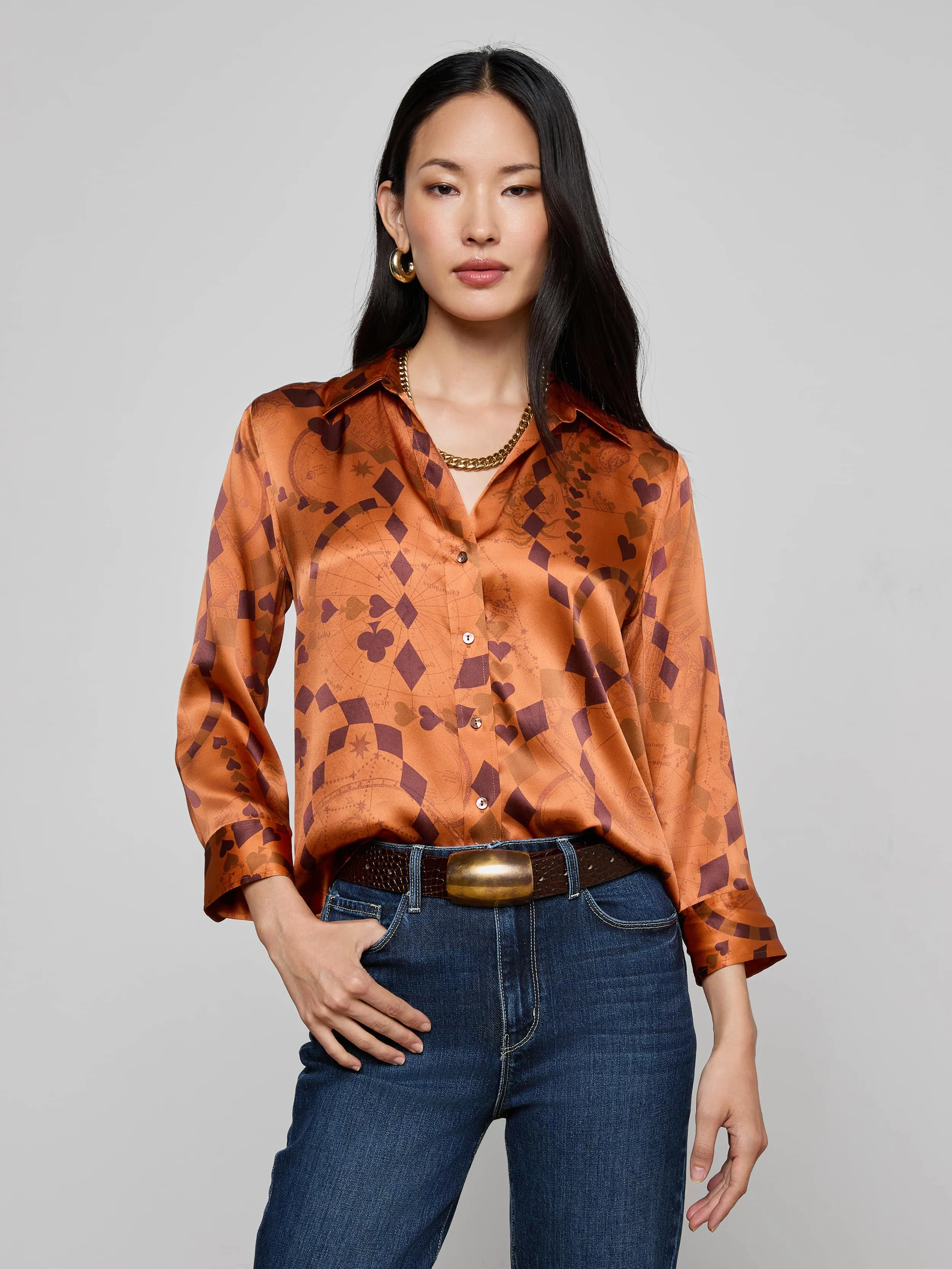 Dani Silk Blouse sold by L'AGENCE