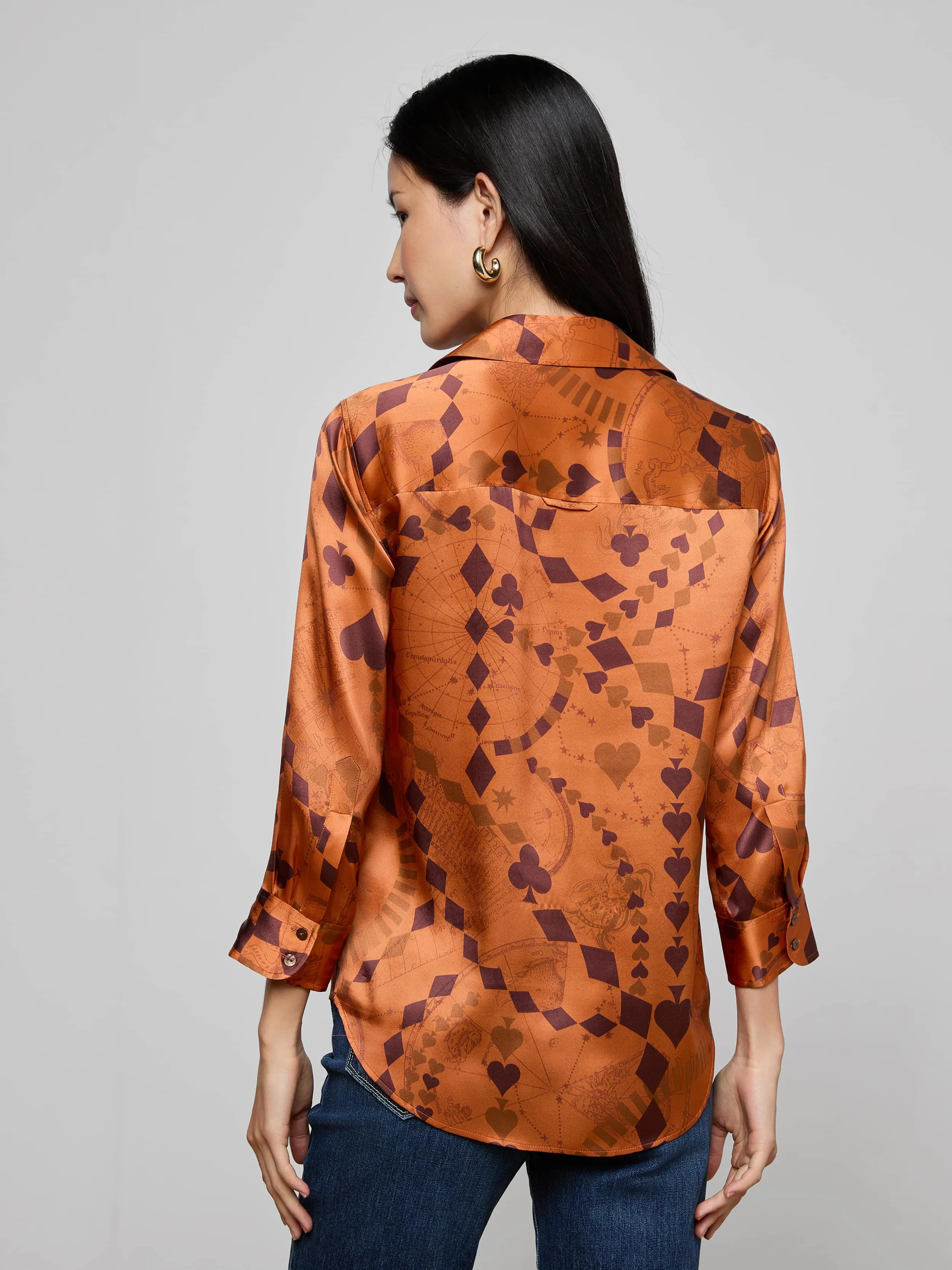 Dani Silk Blouse sold by L'AGENCE product image thumbnail 4