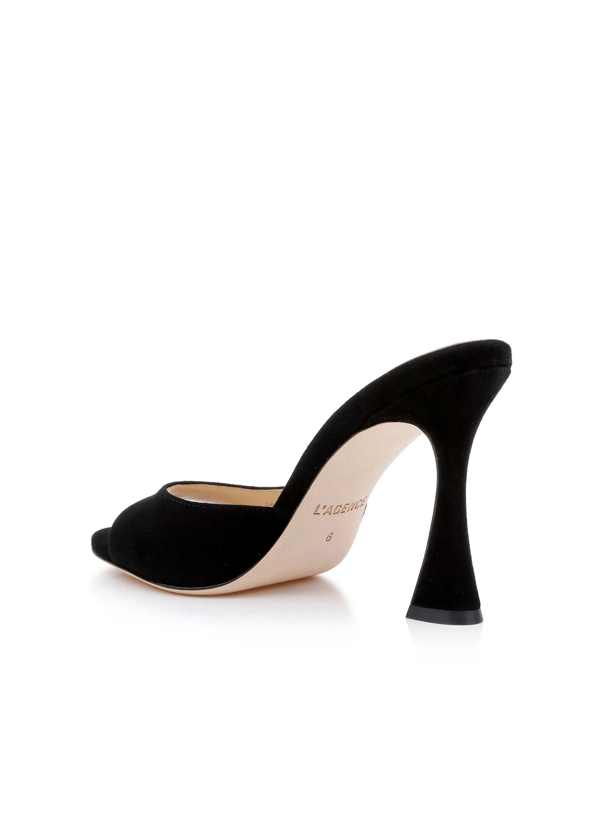 Avery Suede Open-Toe Mule sold by L'AGENCE product image thumbnail 3
