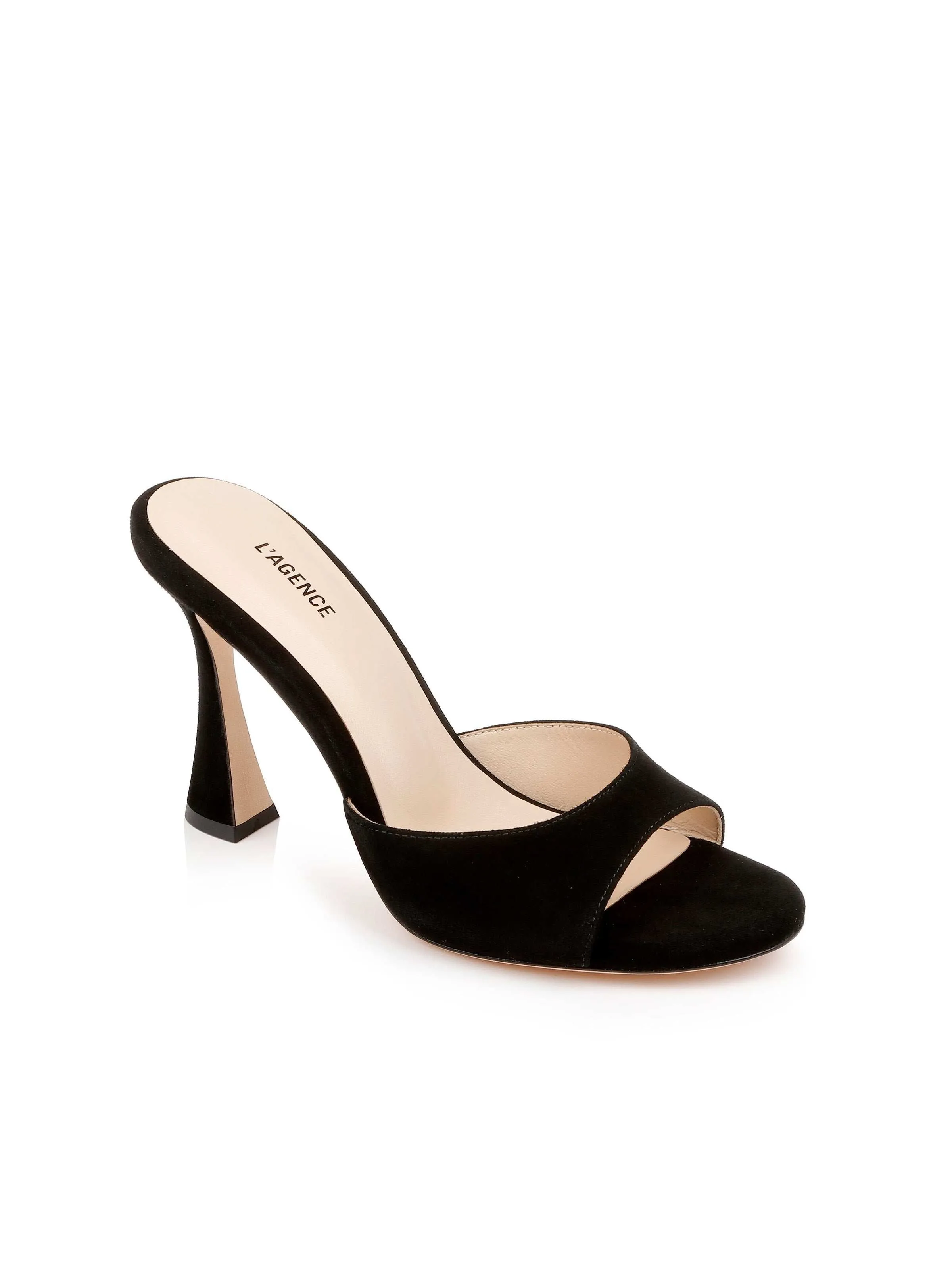 Avery Suede Open-Toe Mule sold by L'AGENCE product image thumbnail 2