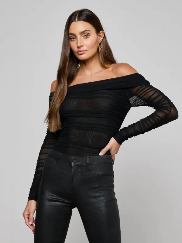 Poppie Off-The-Shoulder Bodysuit sold by L'AGENCE
