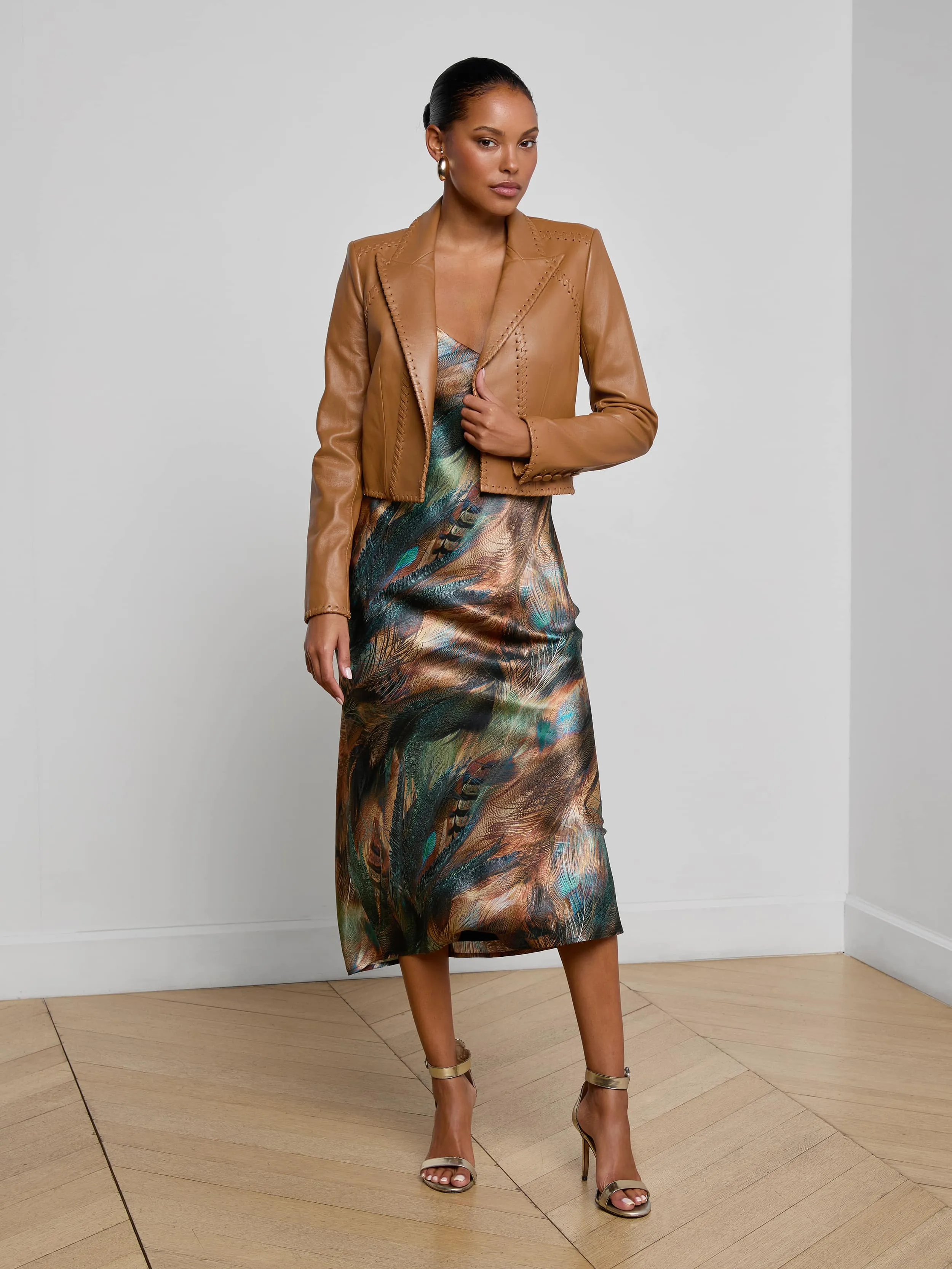 Dulcie Leather Blazer sold by L'AGENCE product image thumbnail 4