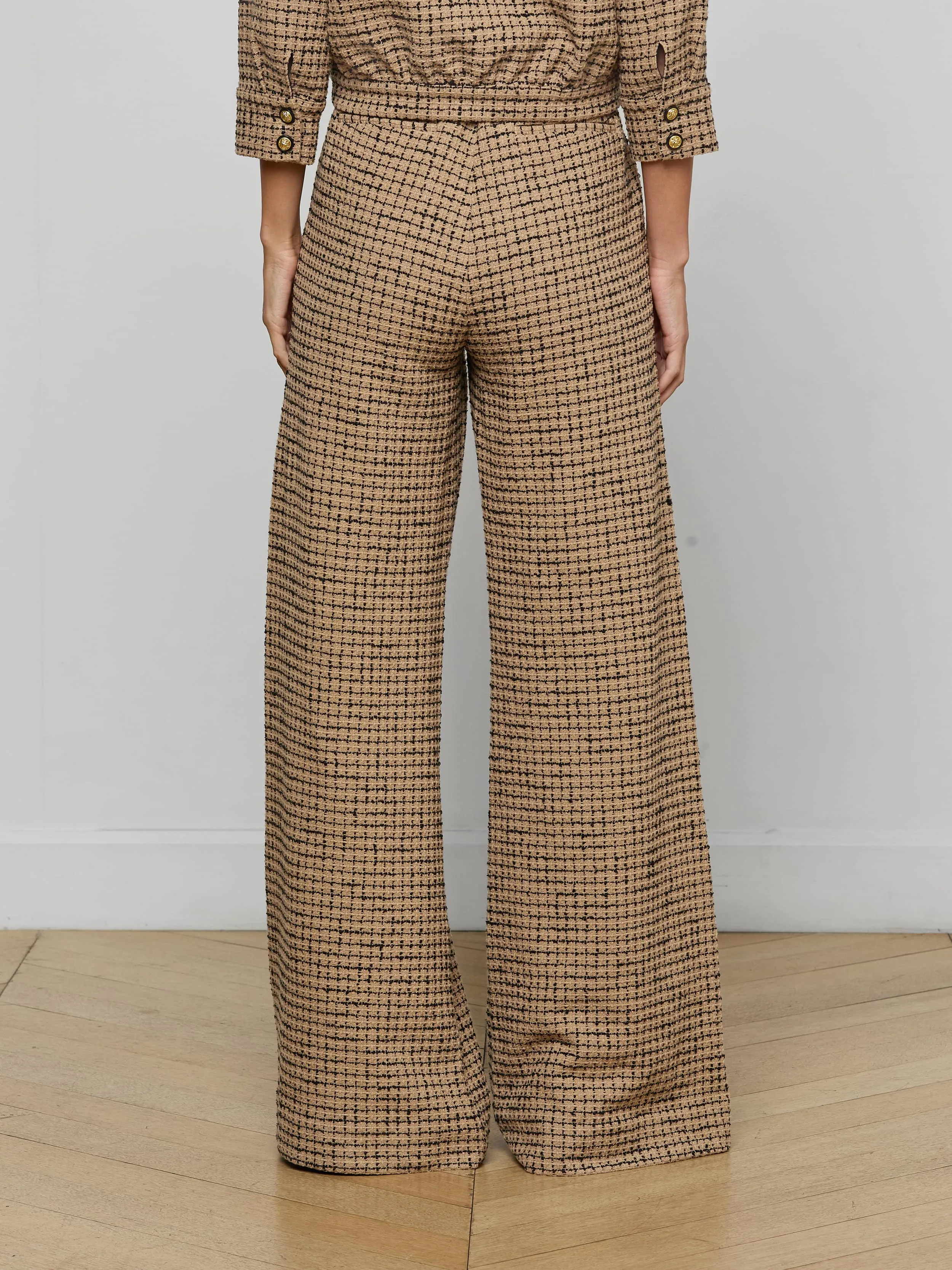 Pilar Tweed Wide-Leg Pant sold by L'AGENCE product image thumbnail 5