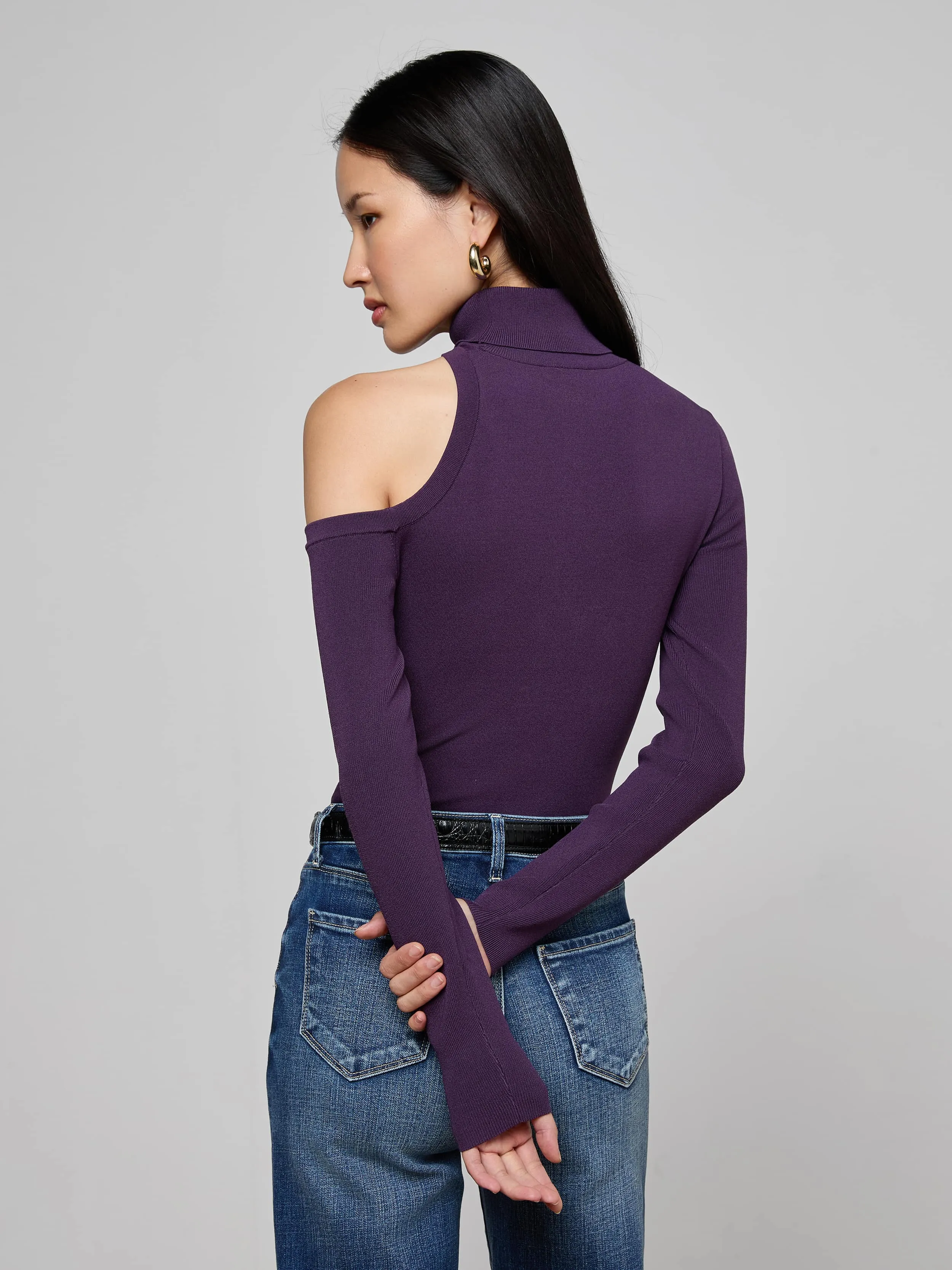 Azia Cutout Knit Top sold by L'AGENCE product image thumbnail 4