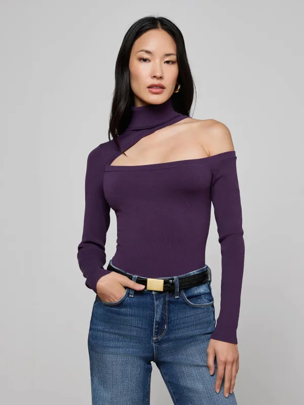 Azia Cutout Knit Top sold by L'AGENCE