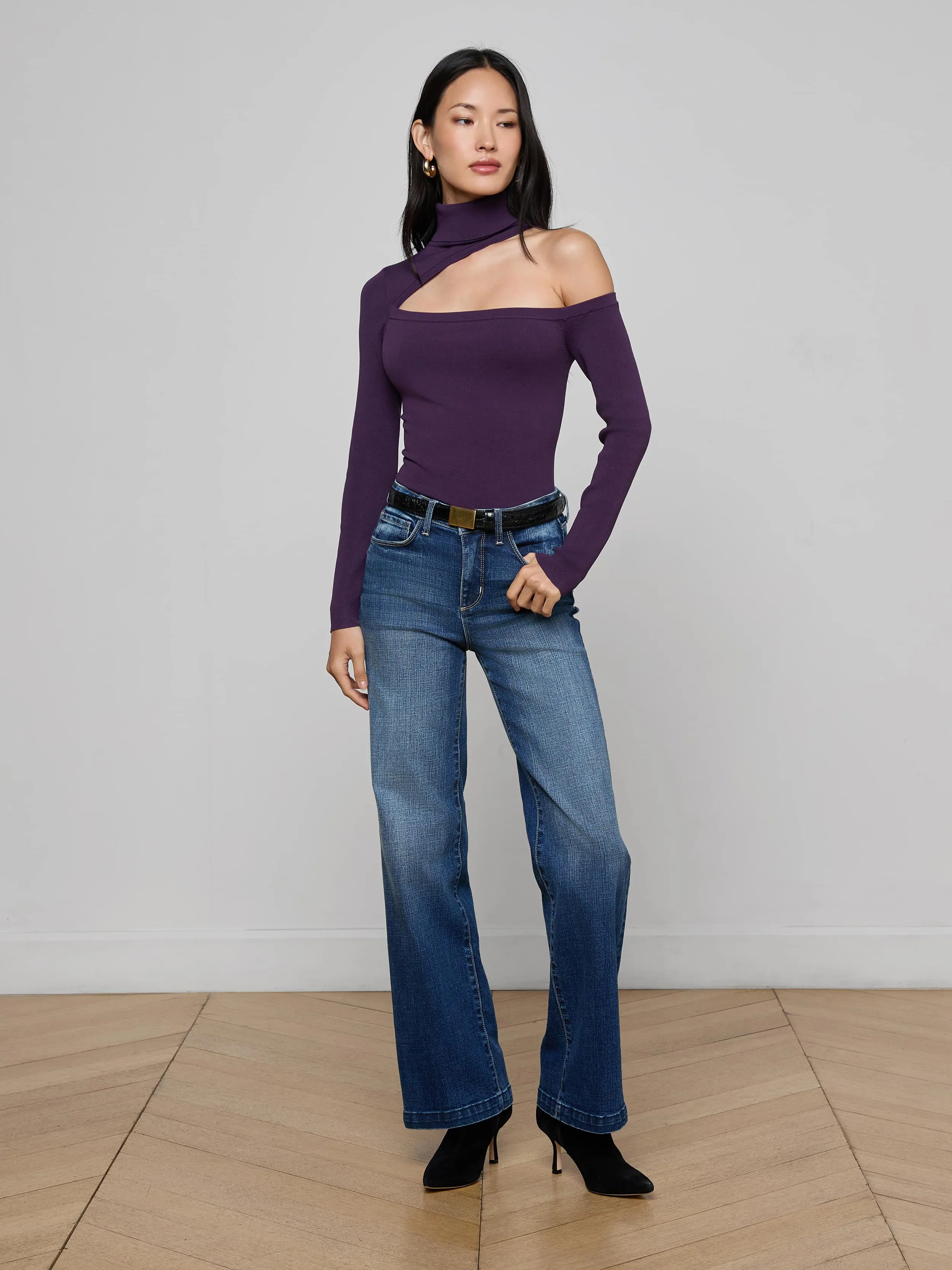 Azia Cutout Knit Top sold by L'AGENCE product image thumbnail 3