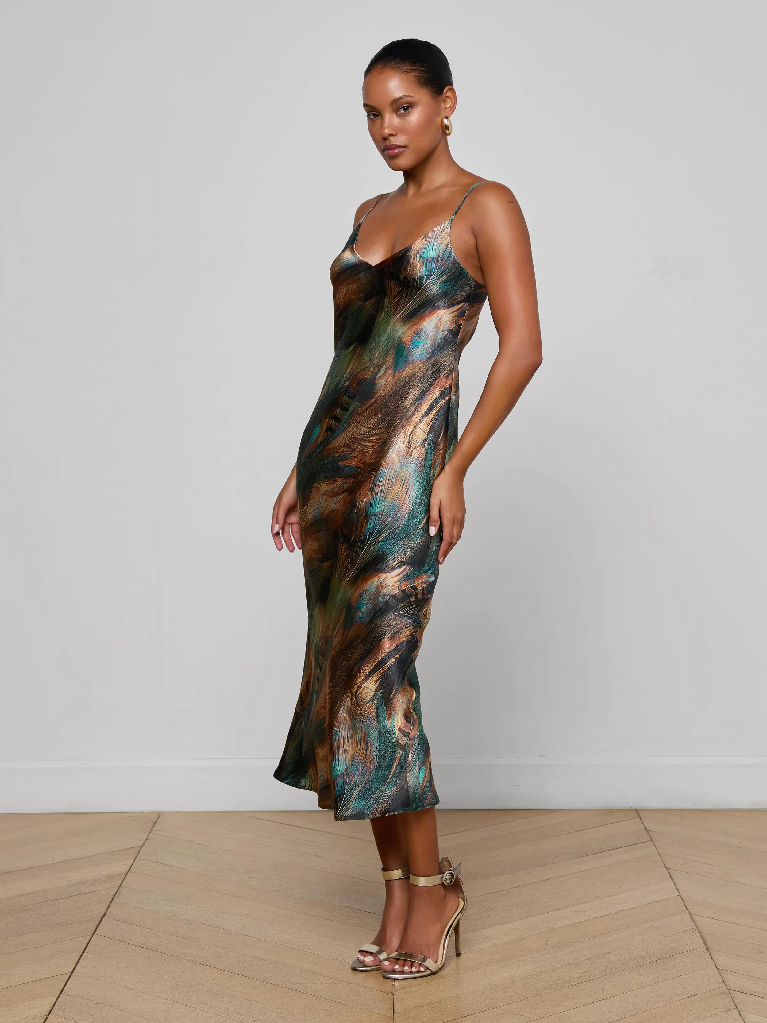 Seridie Silk Slip Dress sold by L'AGENCE product image thumbnail 3