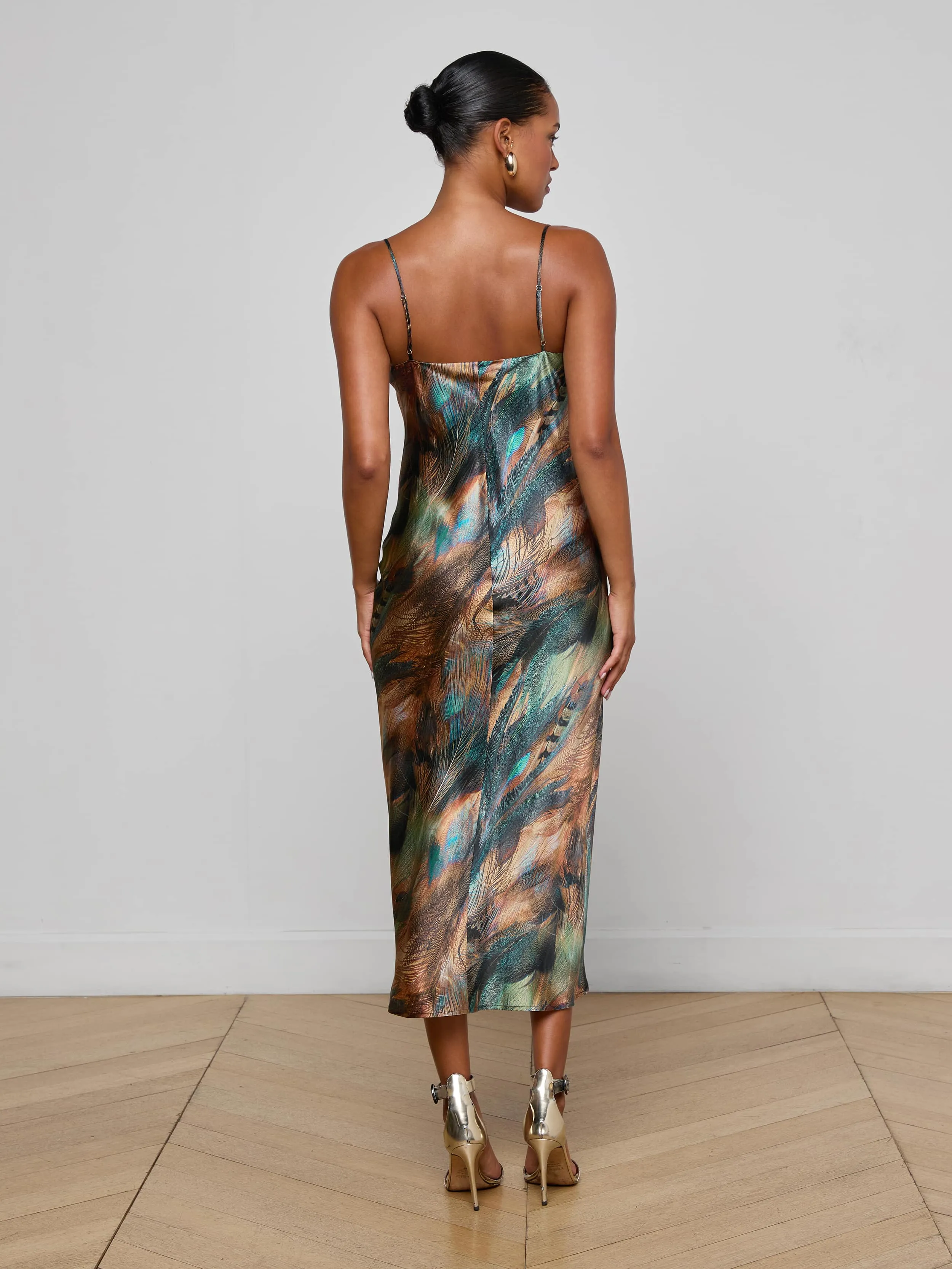 Seridie Silk Slip Dress sold by L'AGENCE product image thumbnail 4