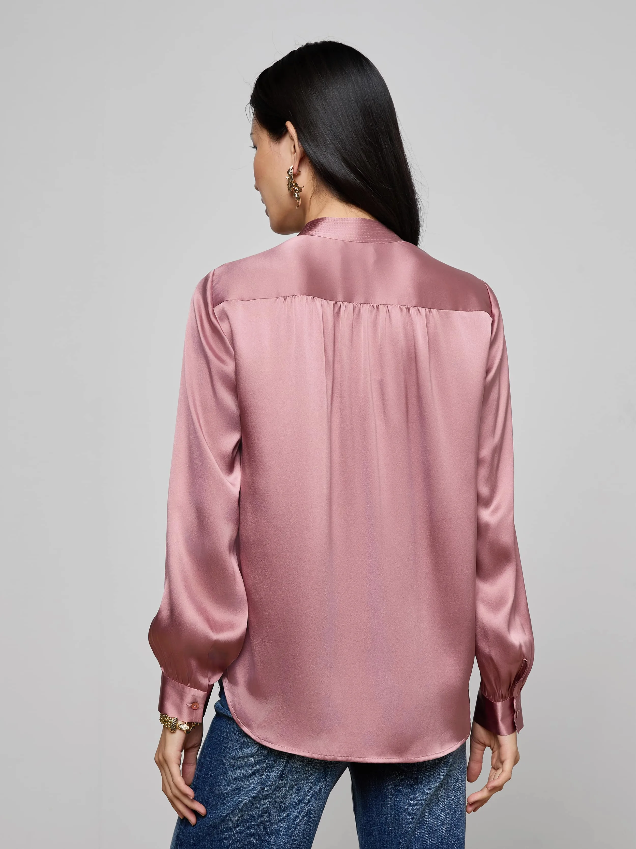 Bianca Silk Blouse sold by L'AGENCE product image thumbnail 5